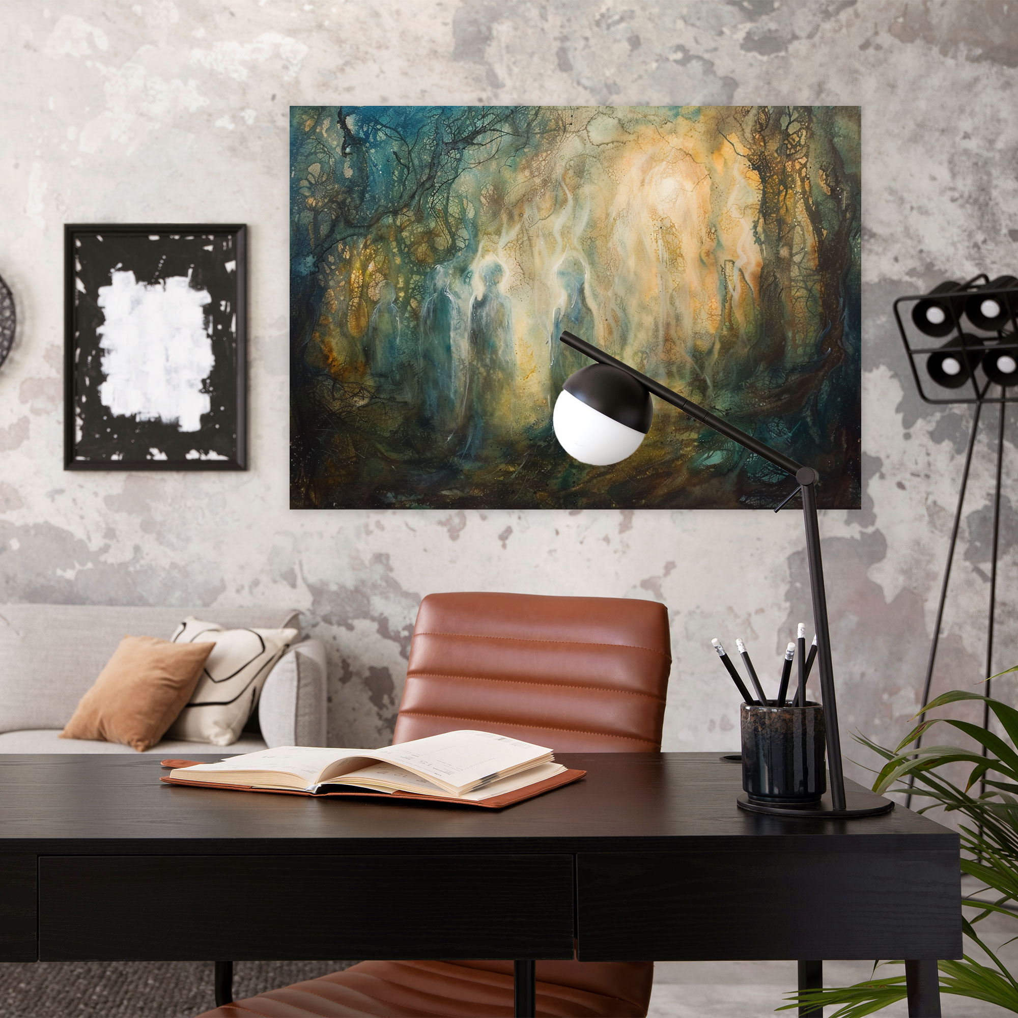 Metaphysical Painting Canvas Print - Metaphysical Painting, Wall Art, Canvas Print, Ethereal Figures