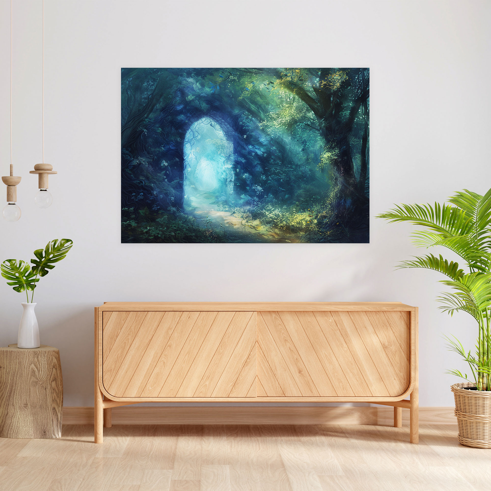 Metaphysical Painting Canvas Print - Metaphysical Painting, Canvas Print, Mysterious Portal, Wall Art