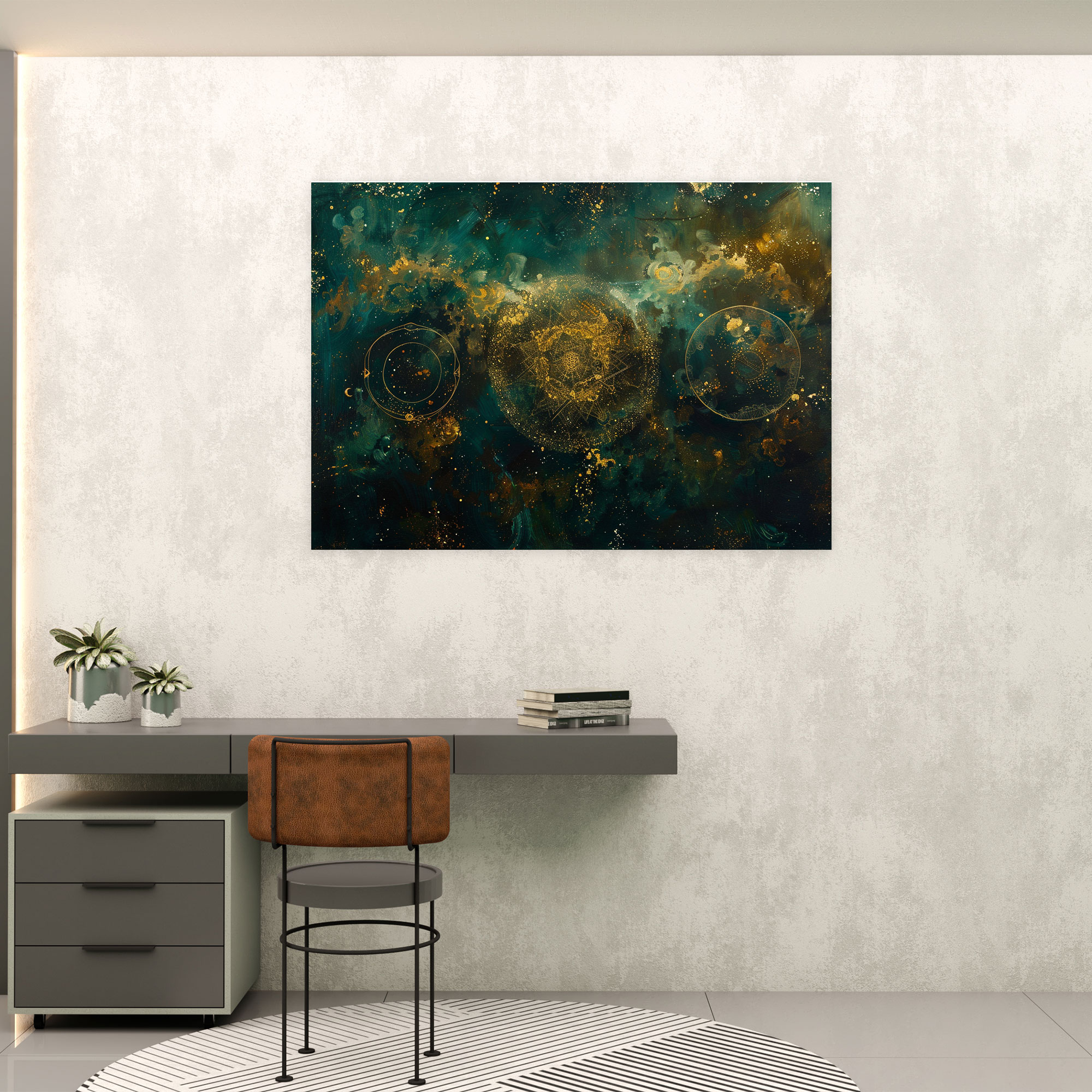 Metaphysical Painting Wall Decoration - Metaphysical Painting, Enigmatic Symbols, Metaphysical Painting, Metaphysical Art