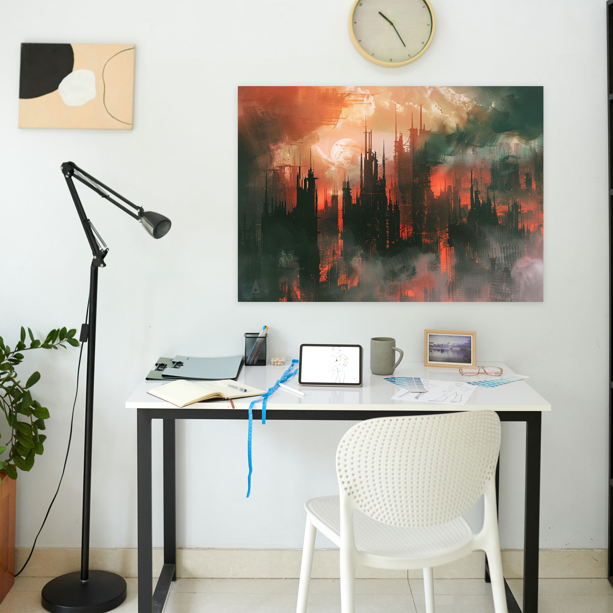 Metaphysical Painting Wall Art - Metaphysical Painting, Distorted Architecture, Metaphysical Painting, Wall Art