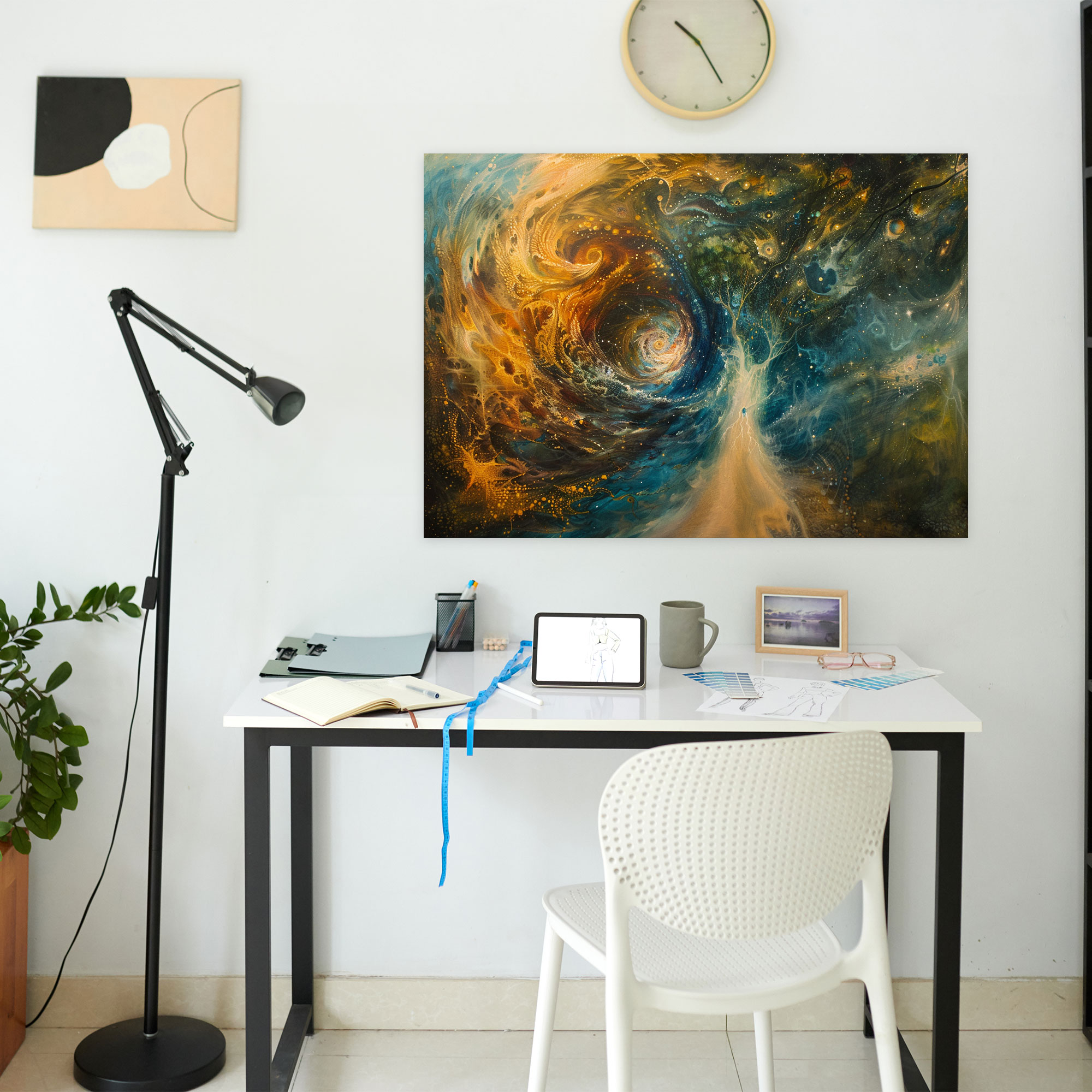 Metaphysical Painting Canvas Print - Metaphysical Painting, Metaphysical Painting, Wall Decoration, Nature's Elements