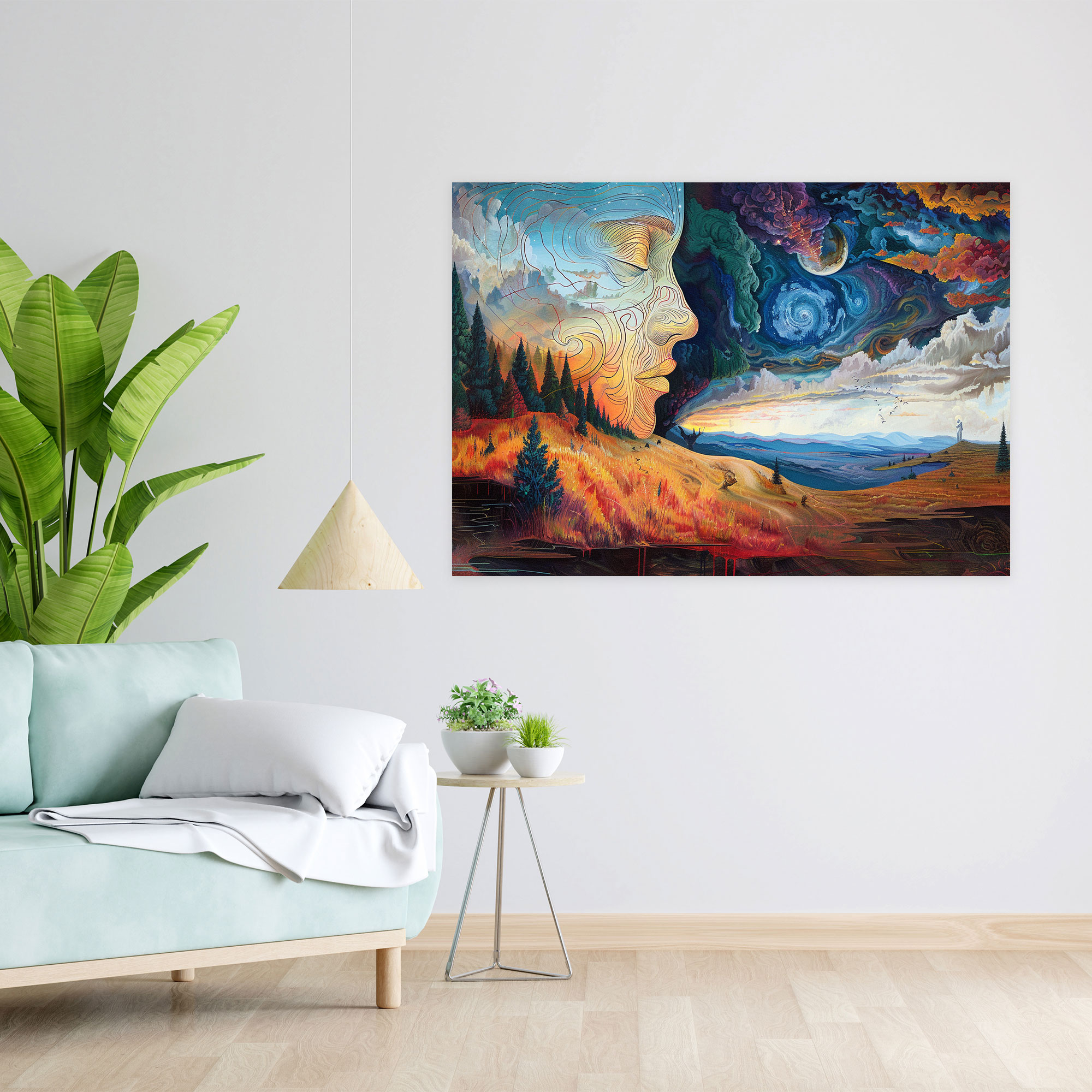 Metaphysical Painting Wall Decoration - Metaphysical Painting, Canvas Print, Wall Decoration, Canvas