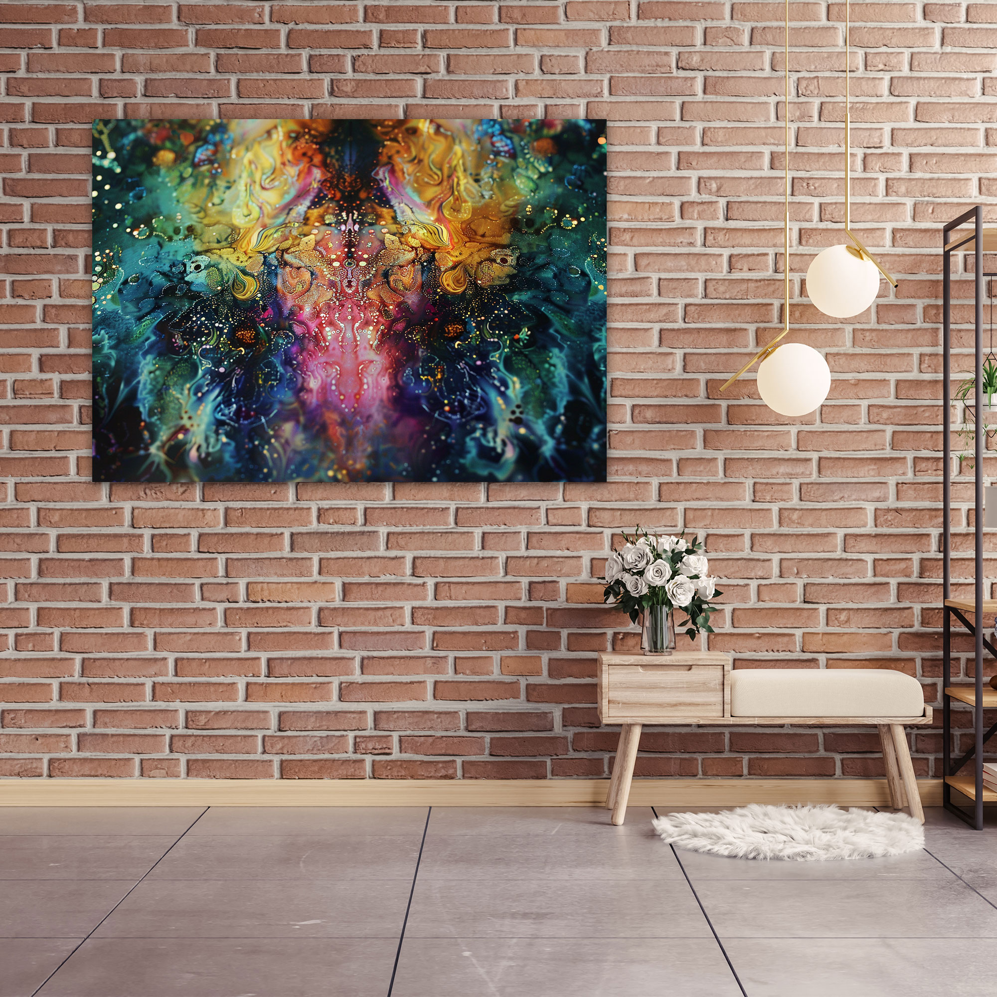 Metaphysical Painting Wall Decoration - Metaphysical Painting, Wall Art, Wall Decoration, Canvas