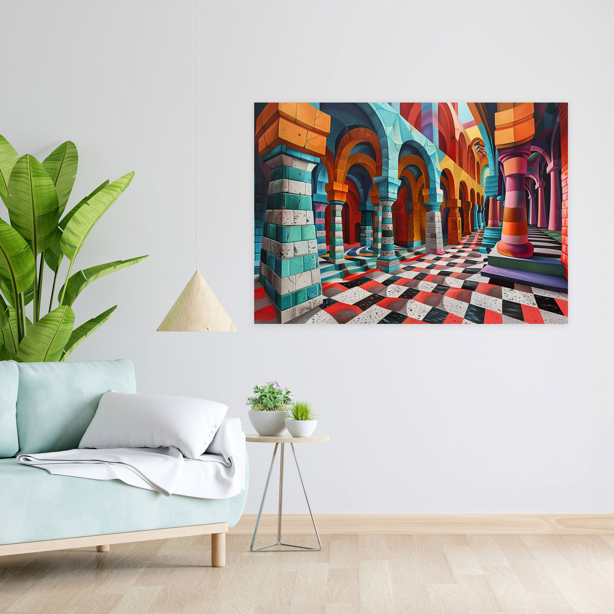 Metaphysical Painting Wall Art - Metaphysical Painting, Wall Decoration, Canvas, Canvas Wall Art