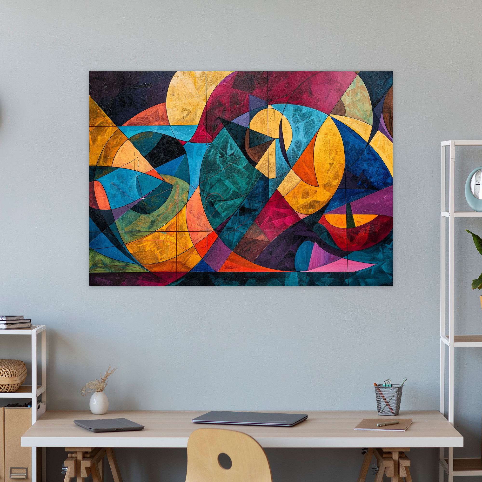 Metaphysical Painting Canvas Print - Metaphysical Painting, Home Decoration, Wall Decoration, Canvas Print