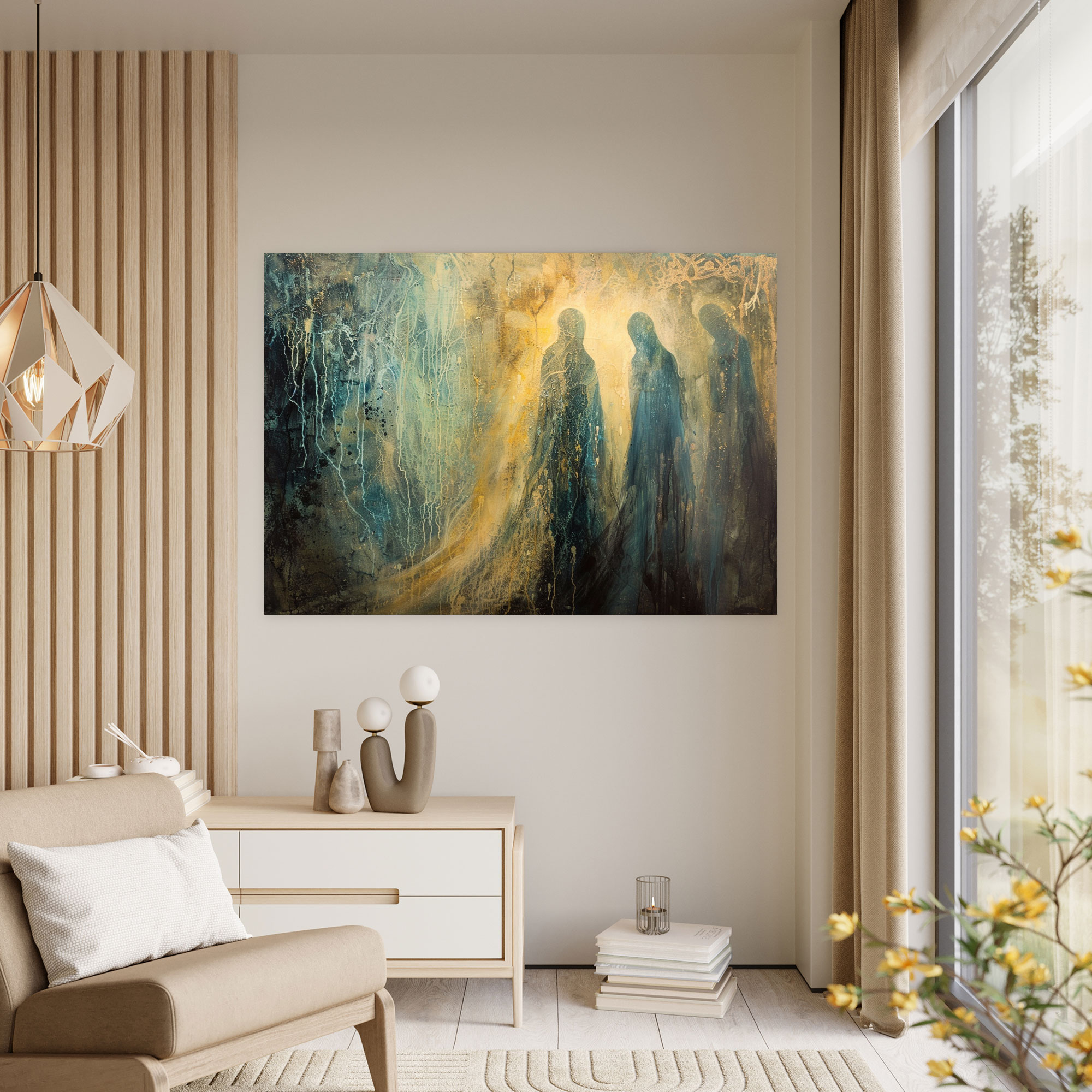 Metaphysical Painting Canvas Print - Metaphysical Painting, Home Decoration, Wall Decoration, Wall Art
