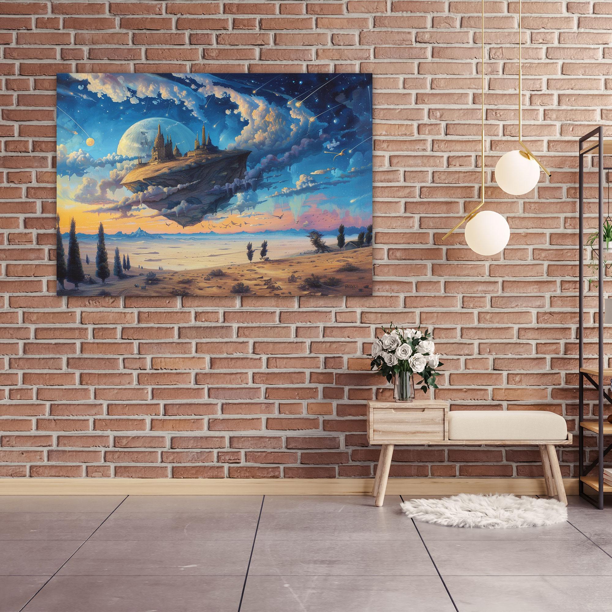 Metaphysical Painting Canvas Print - Metaphysical Painting, Wall Art, Canvas Print, Metaphysical Painting