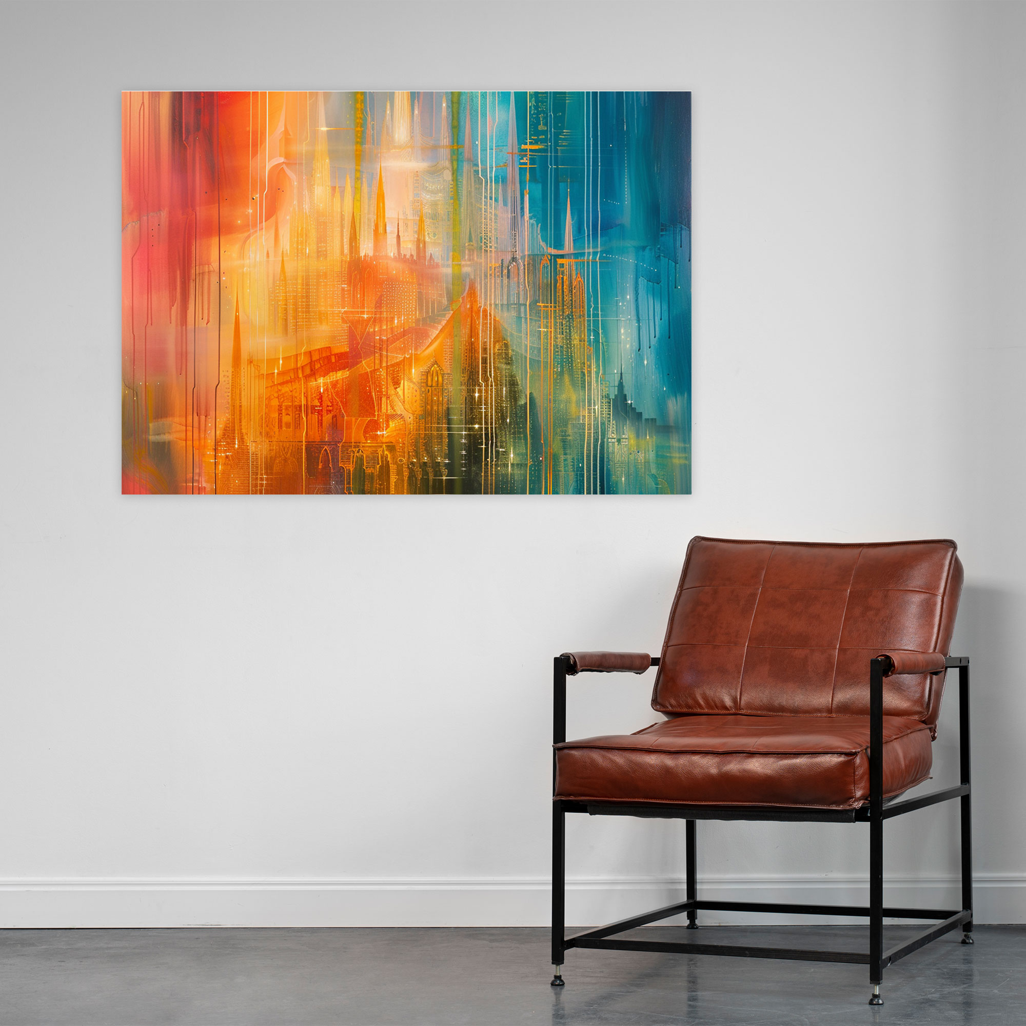 Metaphysical Painting Wall Art - Metaphysical Painting, Wall Art, Wall Decoration, Canvas
