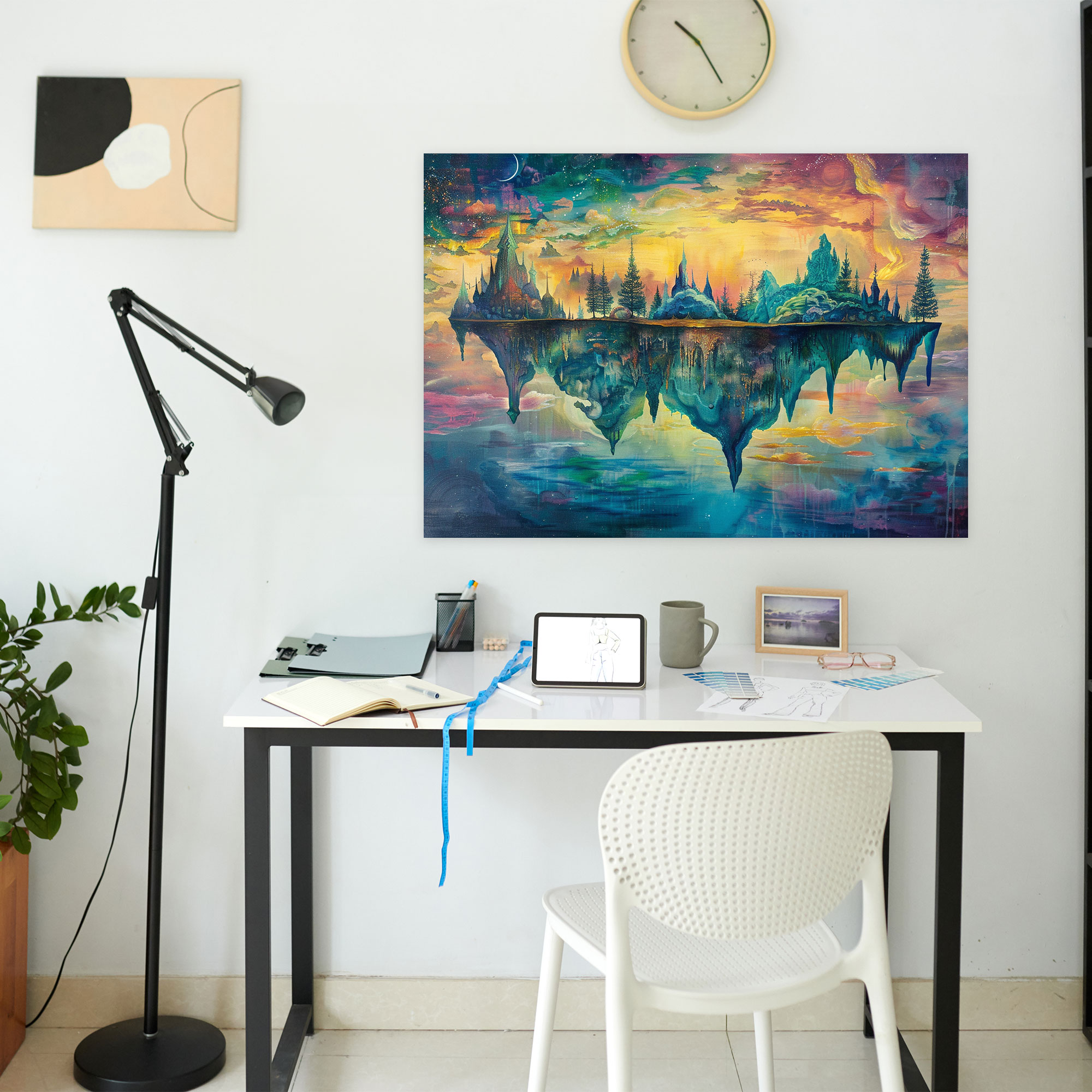 Metaphysical Painting Wall Art - Metaphysical Painting, Wall Decoration, Canvas, Metaphysical Painting