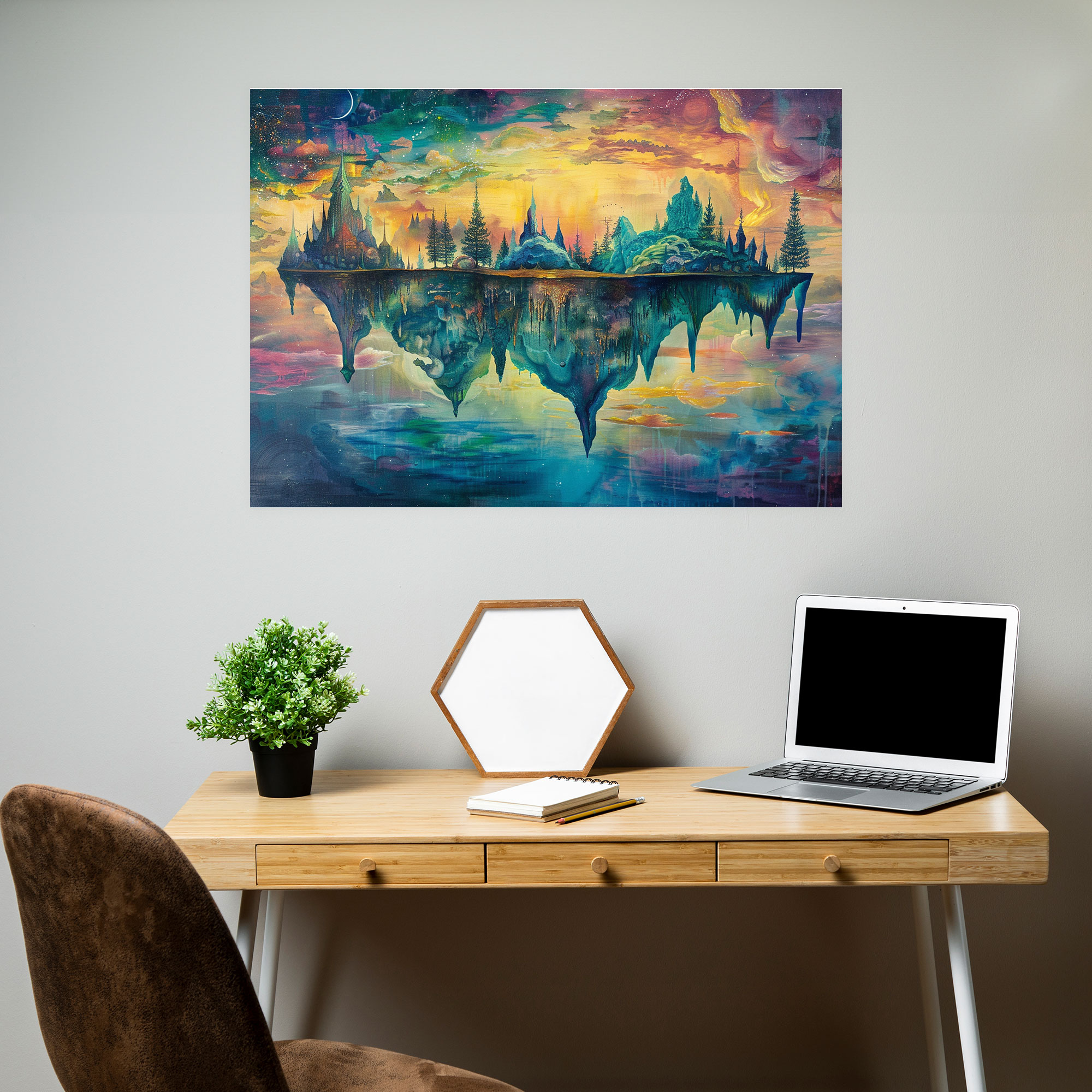 Metaphysical Painting Wall Art - Metaphysical Painting, Wall Decoration, Canvas, Metaphysical Painting
