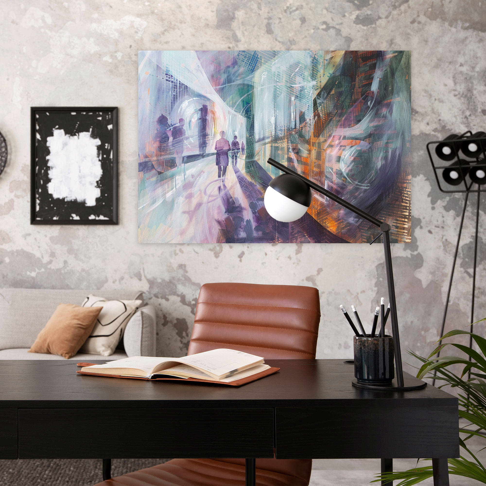 Metaphysical Painting Wall Art: Cityscape - Metaphysical Painting, Canvas Wall Art, Wall Art, Home Decoration