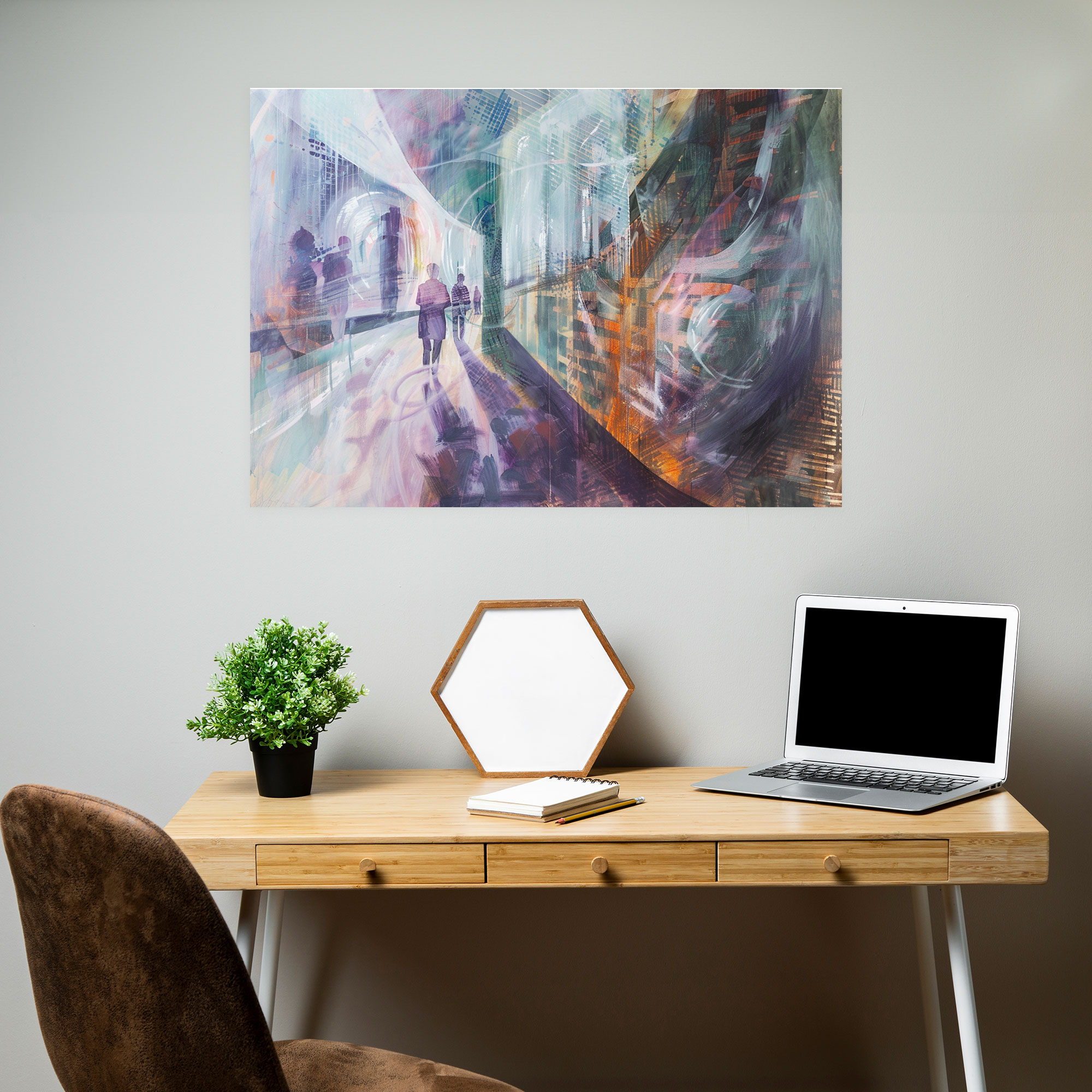 Metaphysical Painting Wall Art: Cityscape - Metaphysical Painting, Canvas Wall Art, Wall Art, Home Decoration