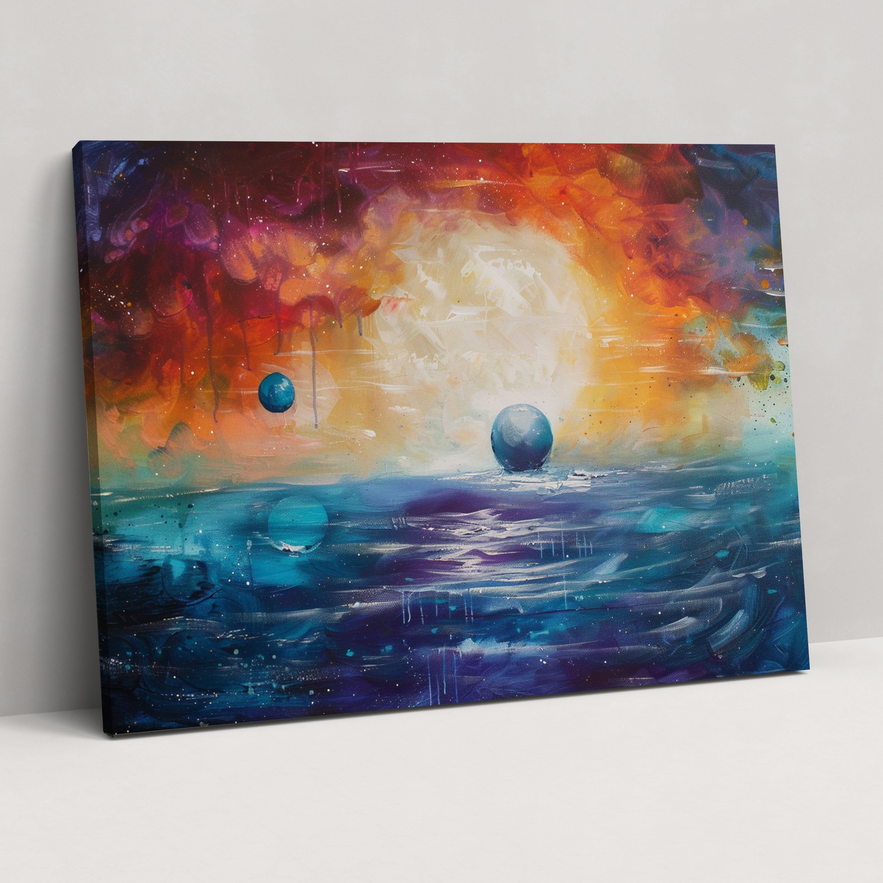 Metaphysical Painting Wall Decoration: Ethereal Seascape - Metaphysical Painting, Canvas Wall Art, Wall Decoration, Metaphysical Painting