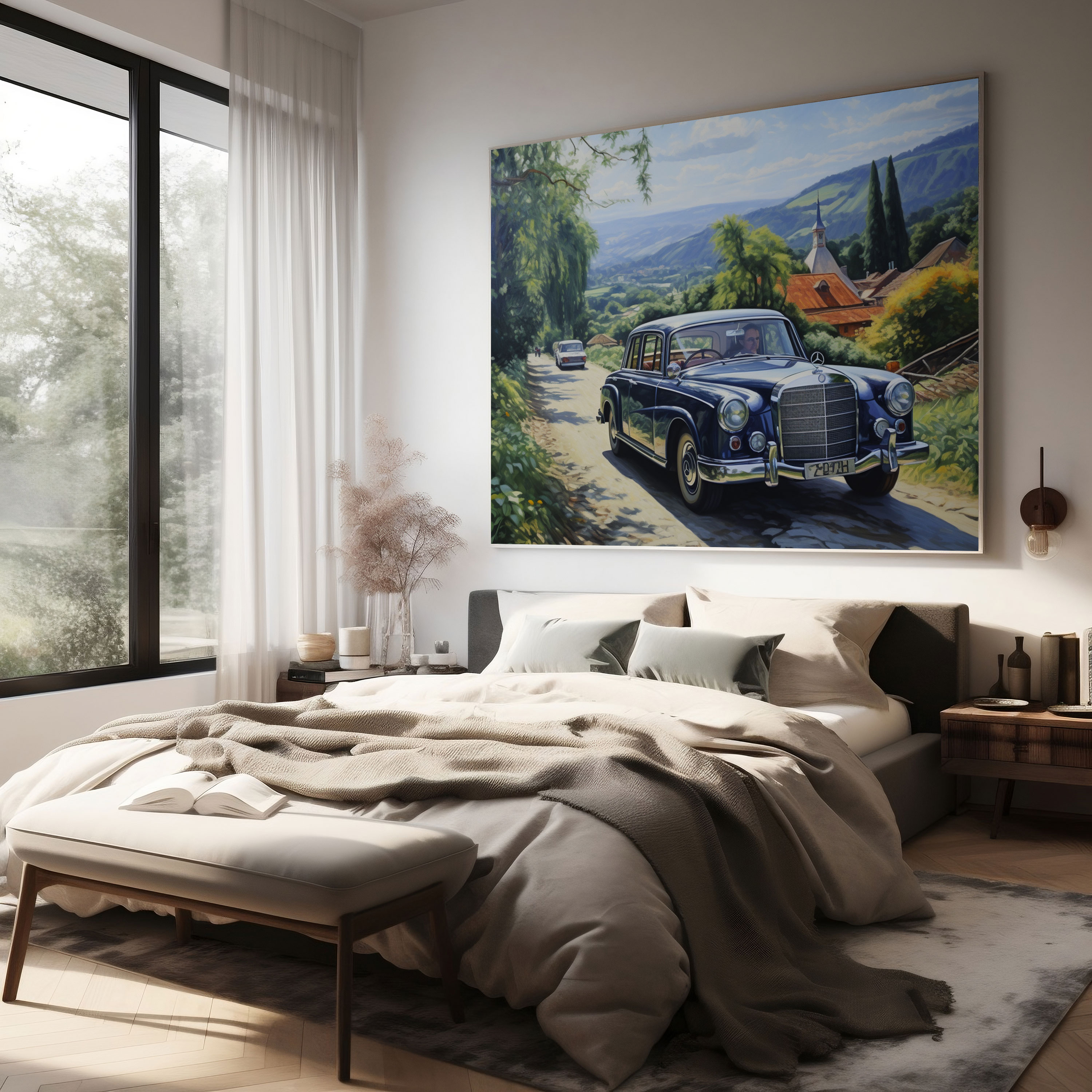 Mercedes Canvas Print - Classic Oil Painting Wall Art - Mercedes, Mercedes, Canvas Print, Canvas Wall Art