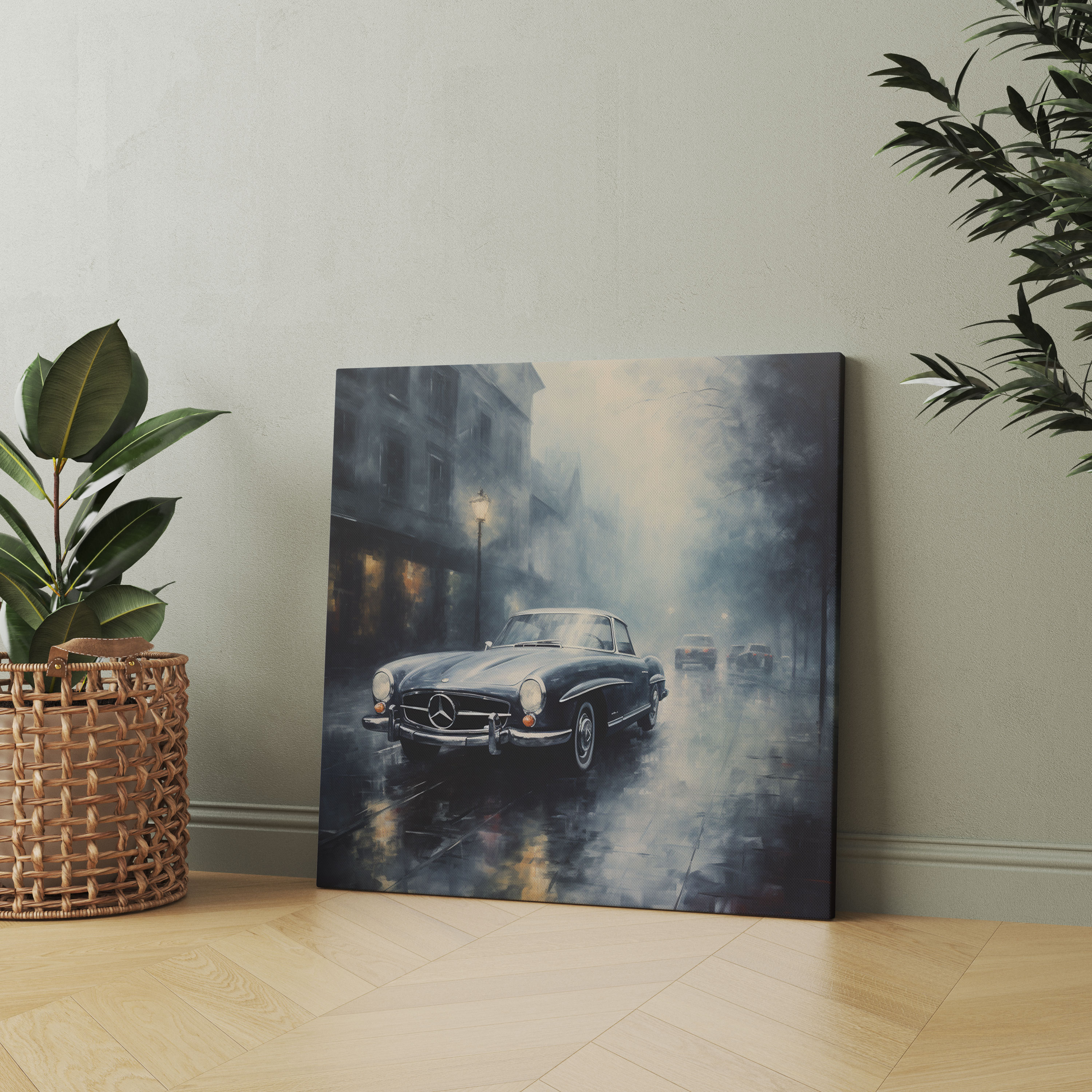 Mercedes Impressionist Wall Art - Mercedes, Home Decoration, Dreamy Painting, Mercedes
