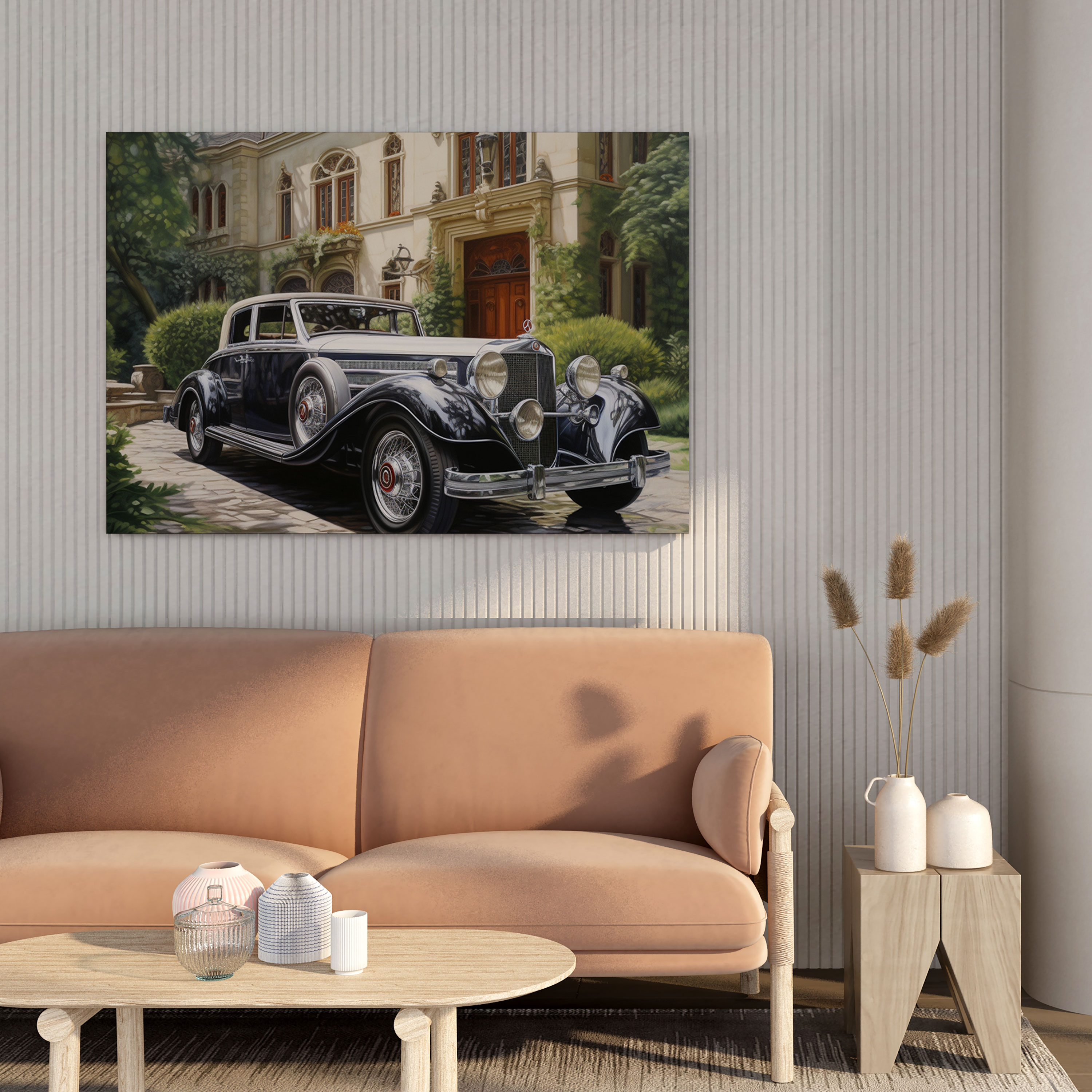 Mercedes Leinwandbild - Wanddekoration Wohnaccessoire