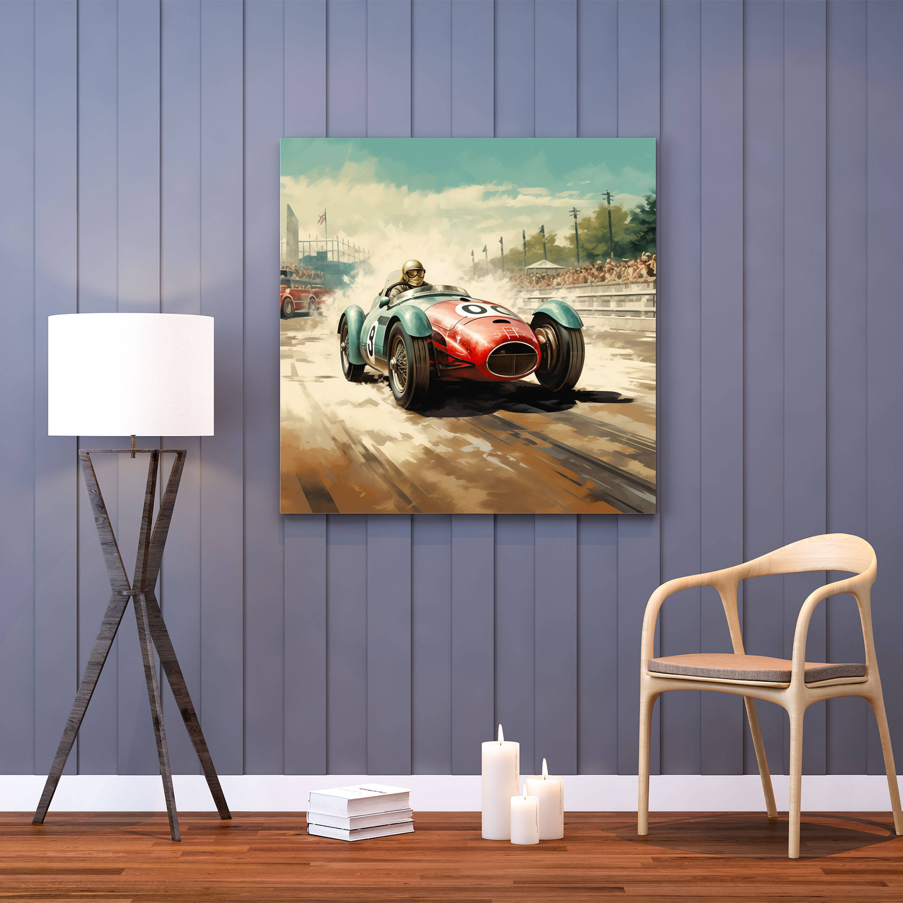 Vintage Mercedes Poster - Mercedes, Retro Poster, Classic Motorsport, Vintage