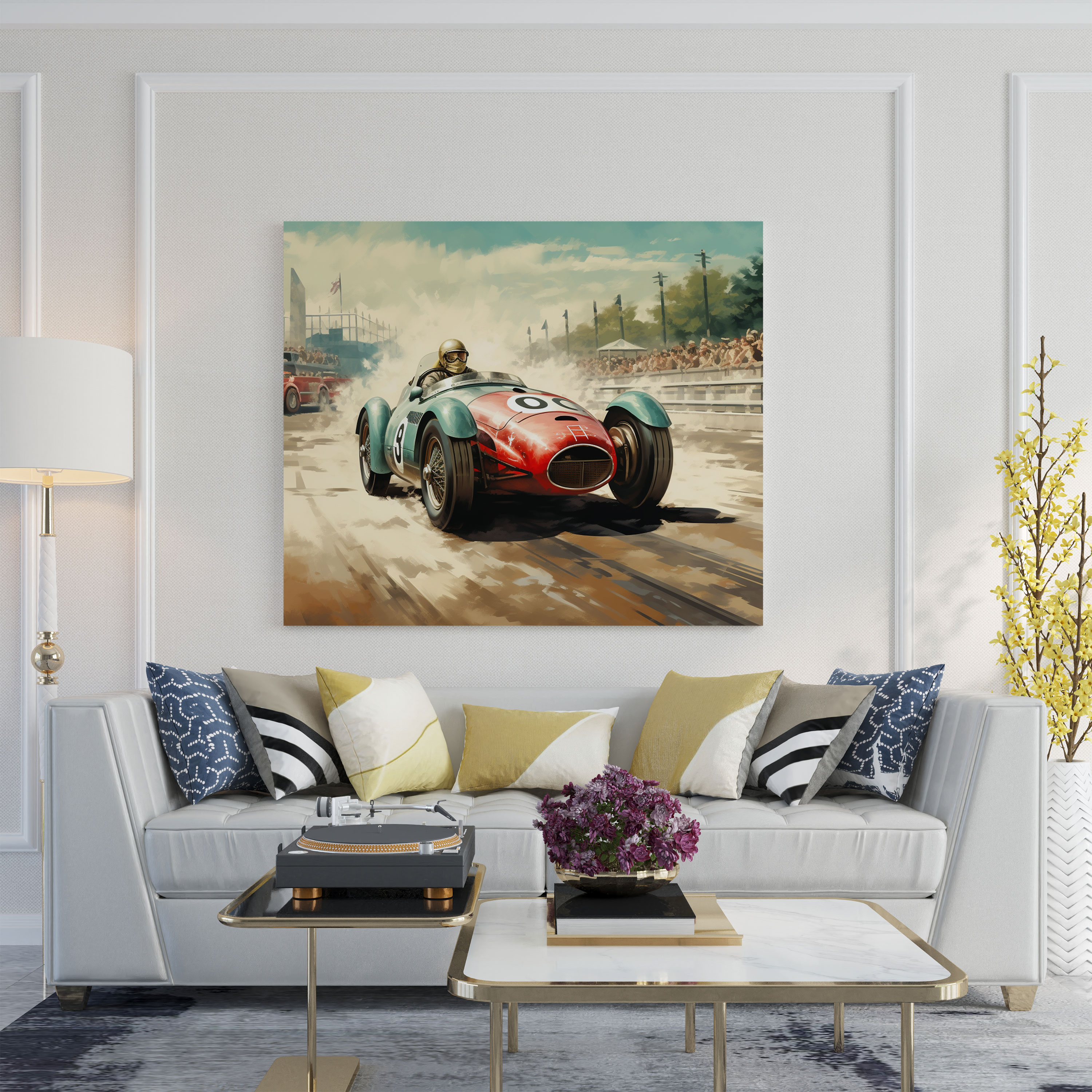 Vintage Mercedes Poster - Mercedes, Retro Poster, Classic Motorsport, Vintage
