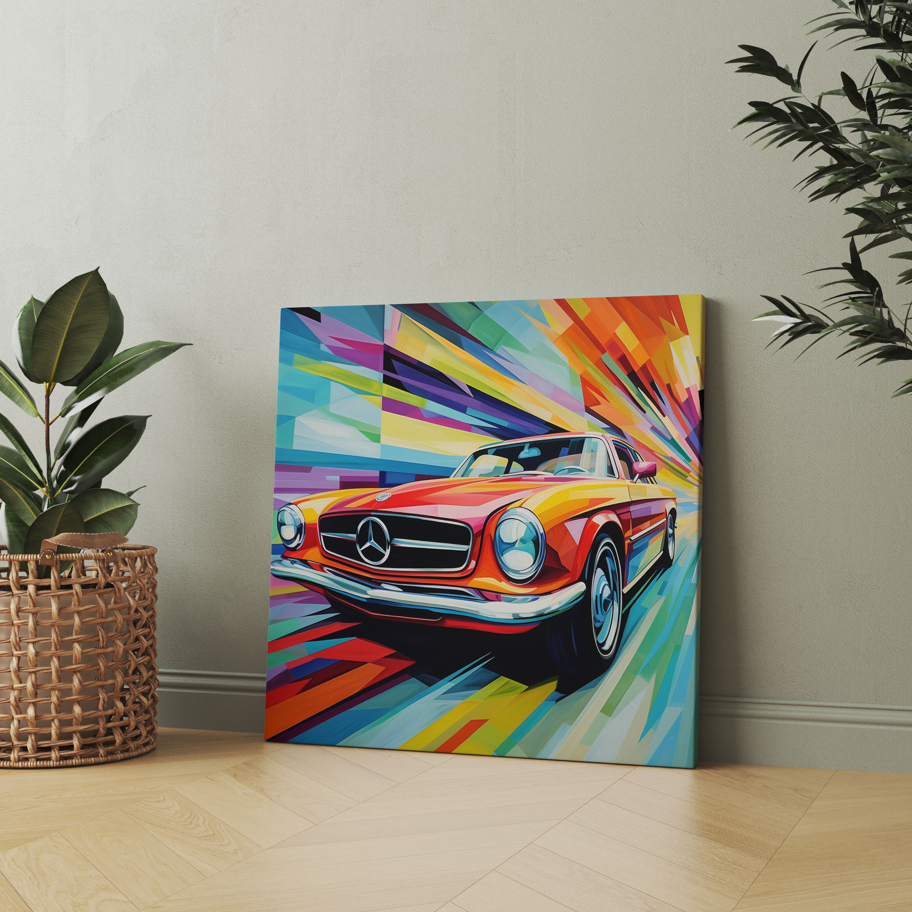 Mercedes Canvas Print - Mercedes, Car Enthusiasts, Canvas Print, Canvas