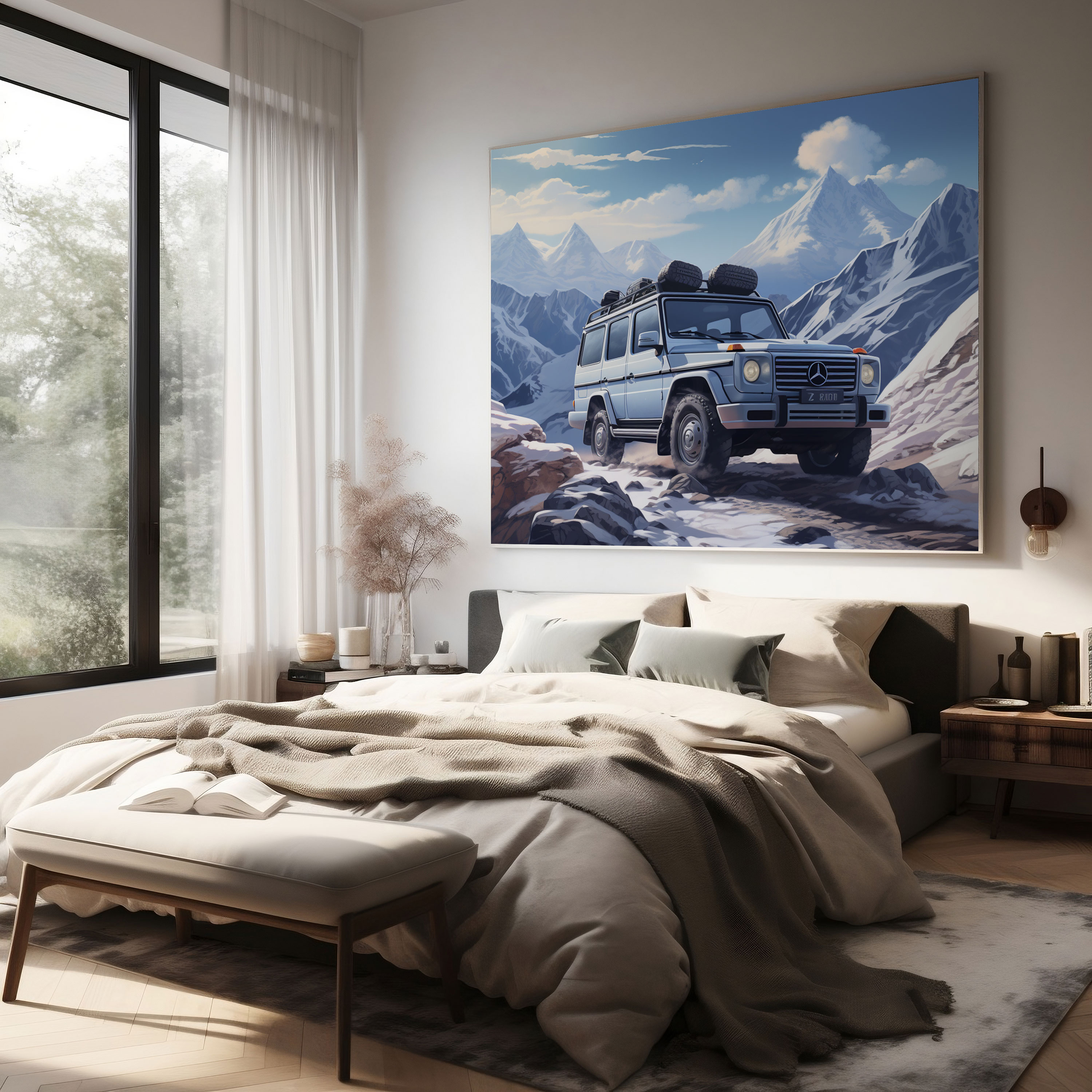Mercedes Canvas Print - Mercedes, Digital Art, Mercedes, Wall Art