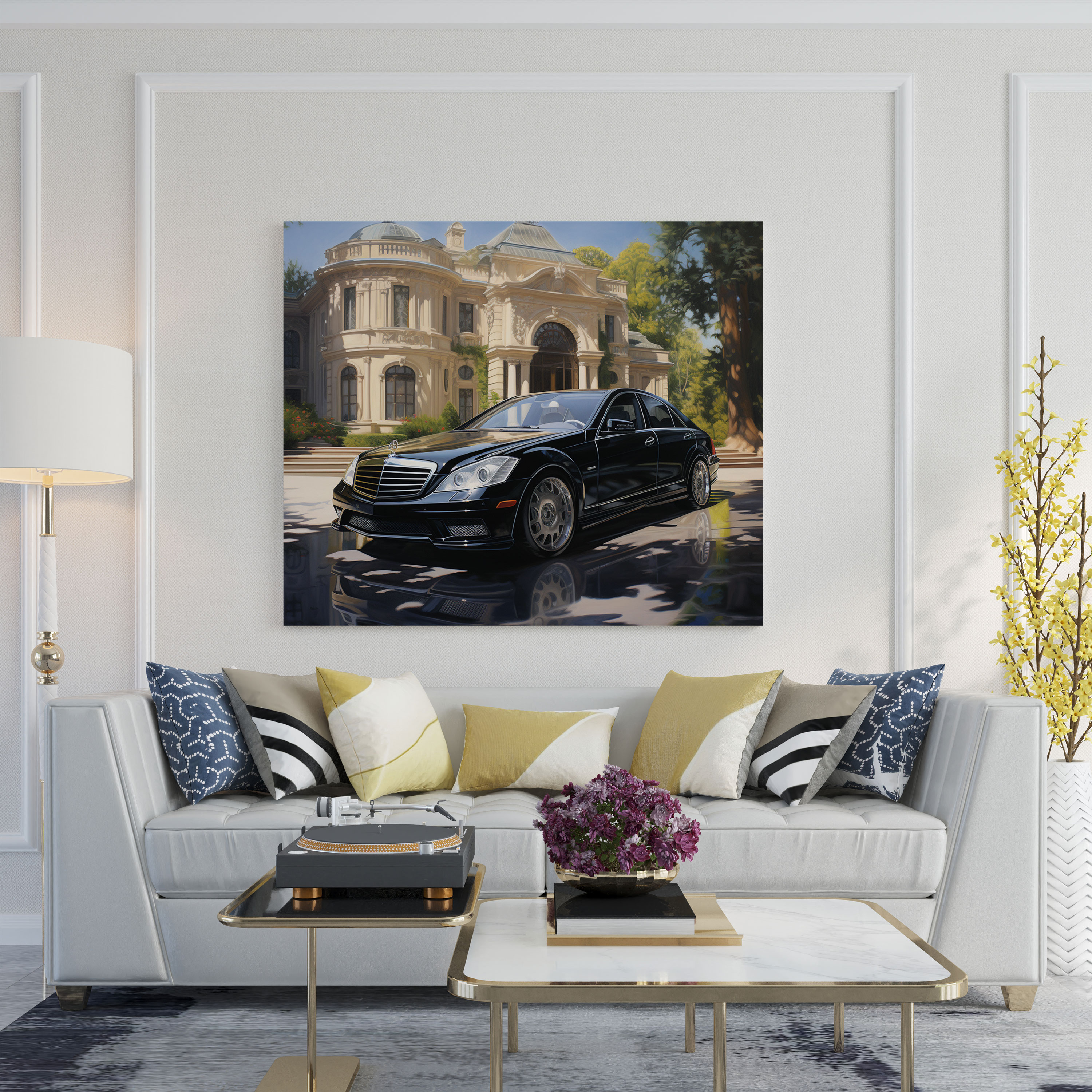 Mercedes Wall Decoration - Mercedes, Canvas Wall Art, Wall Decoration, Luxury