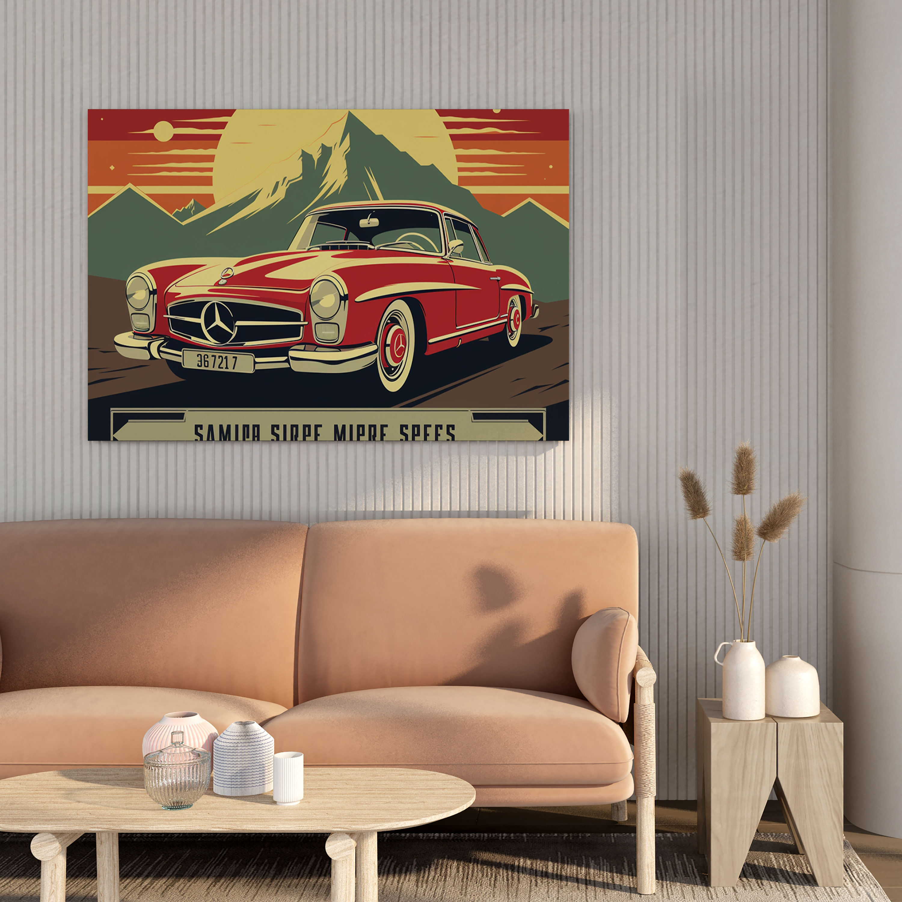 Mercedes Canvas Print - Mercedes, Vintage Advertisement, Automotive Design, Canvas Wall Art