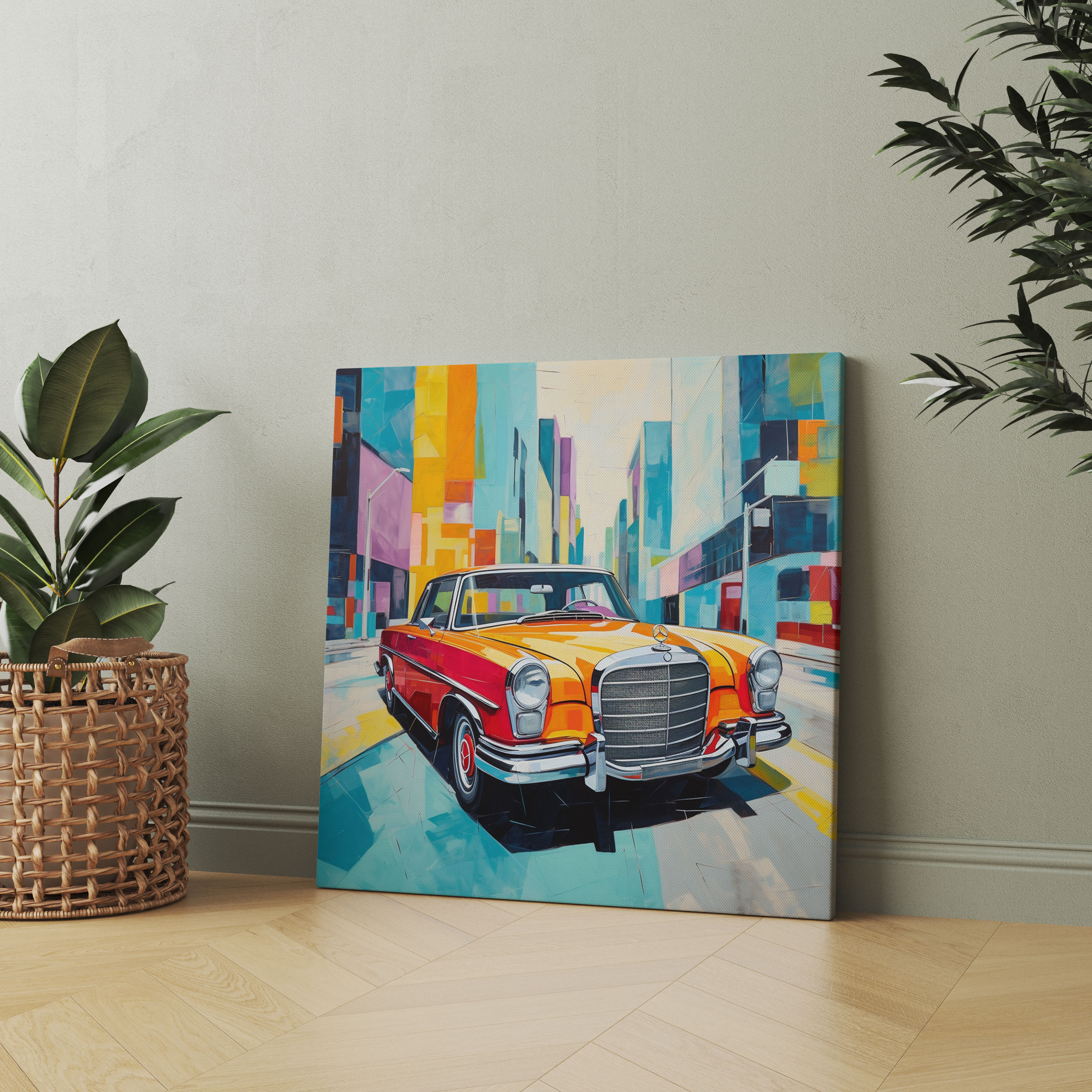 Mercedes Leinwandbild - Wanddekoration Mercedes