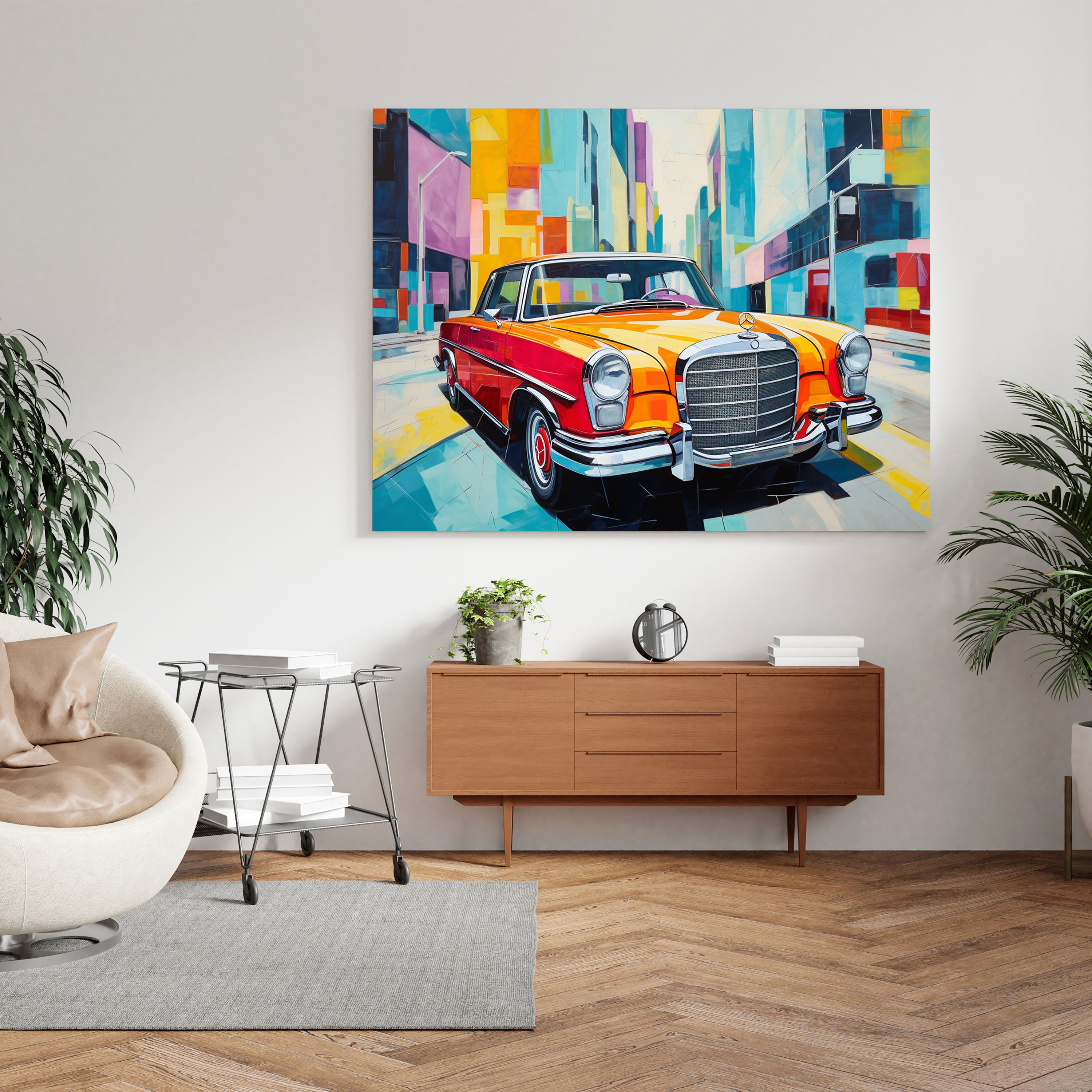 Mercedes Leinwandbild - Wanddekoration Mercedes