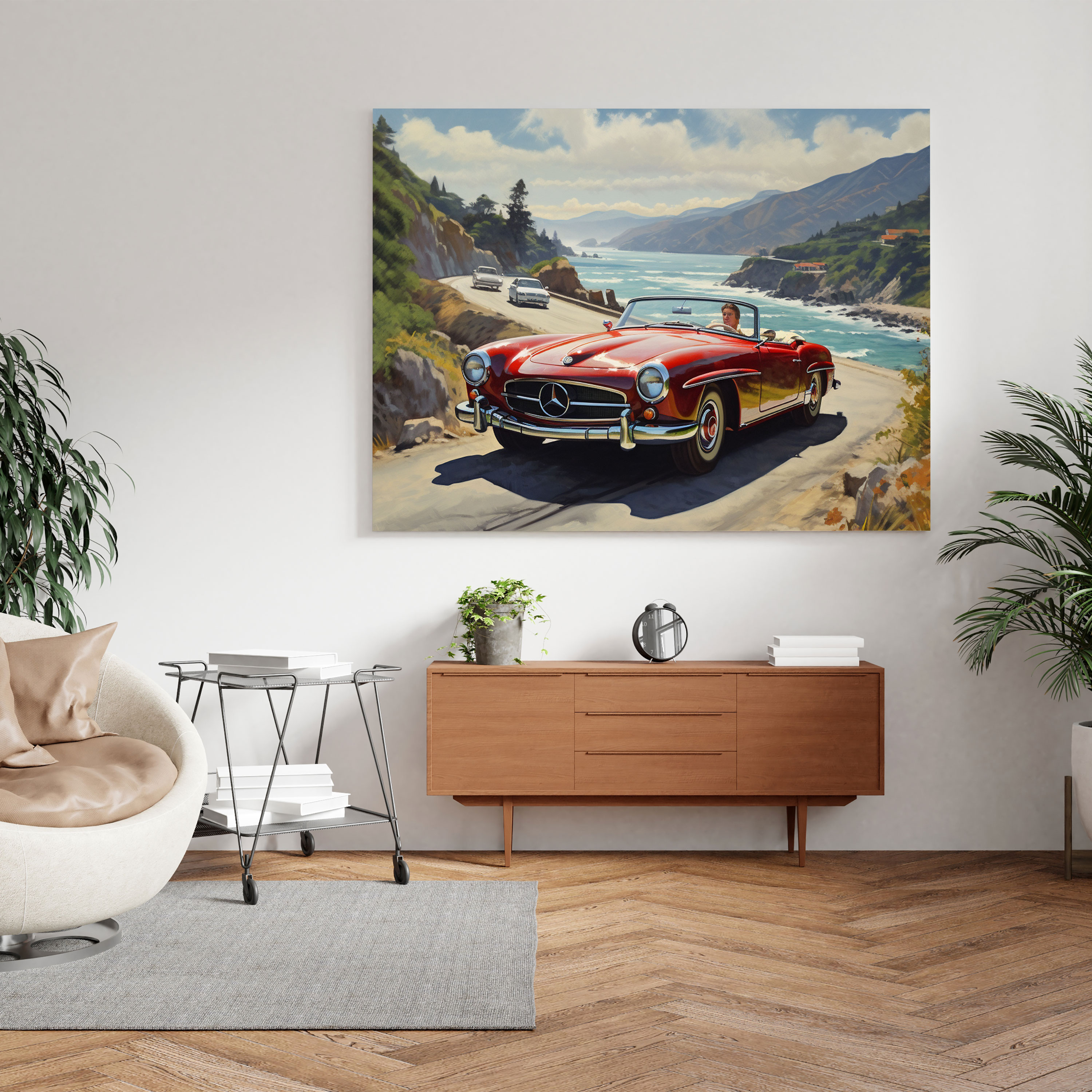Mercedes Ölgemälde Wandkunst - Beeindruckende Leinwandkunst Mercedes