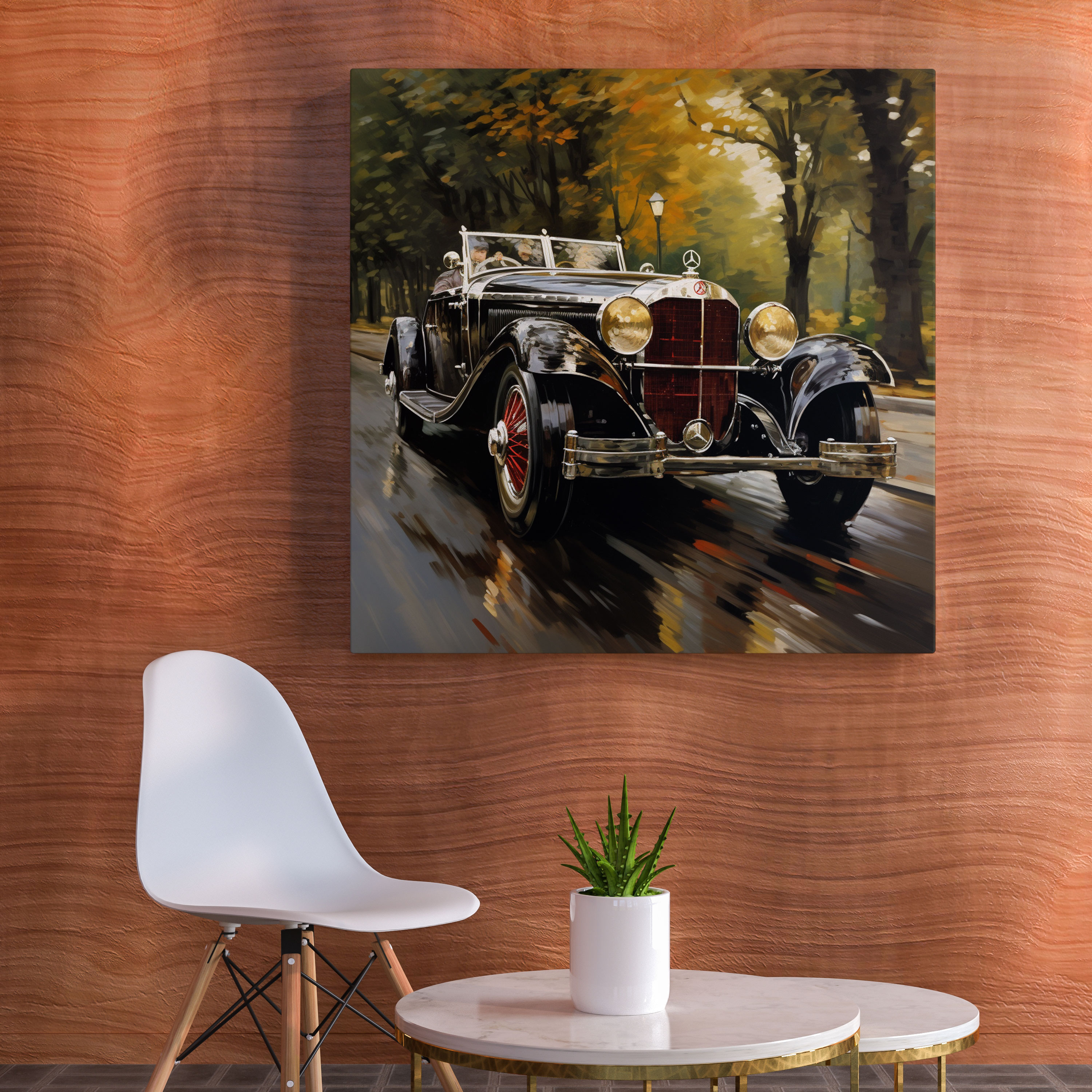 Mercedes Canvas Print - Classic Oil Painting - Wall Art - Mercedes, Classic Oil Painting, Luxury, Wall Art