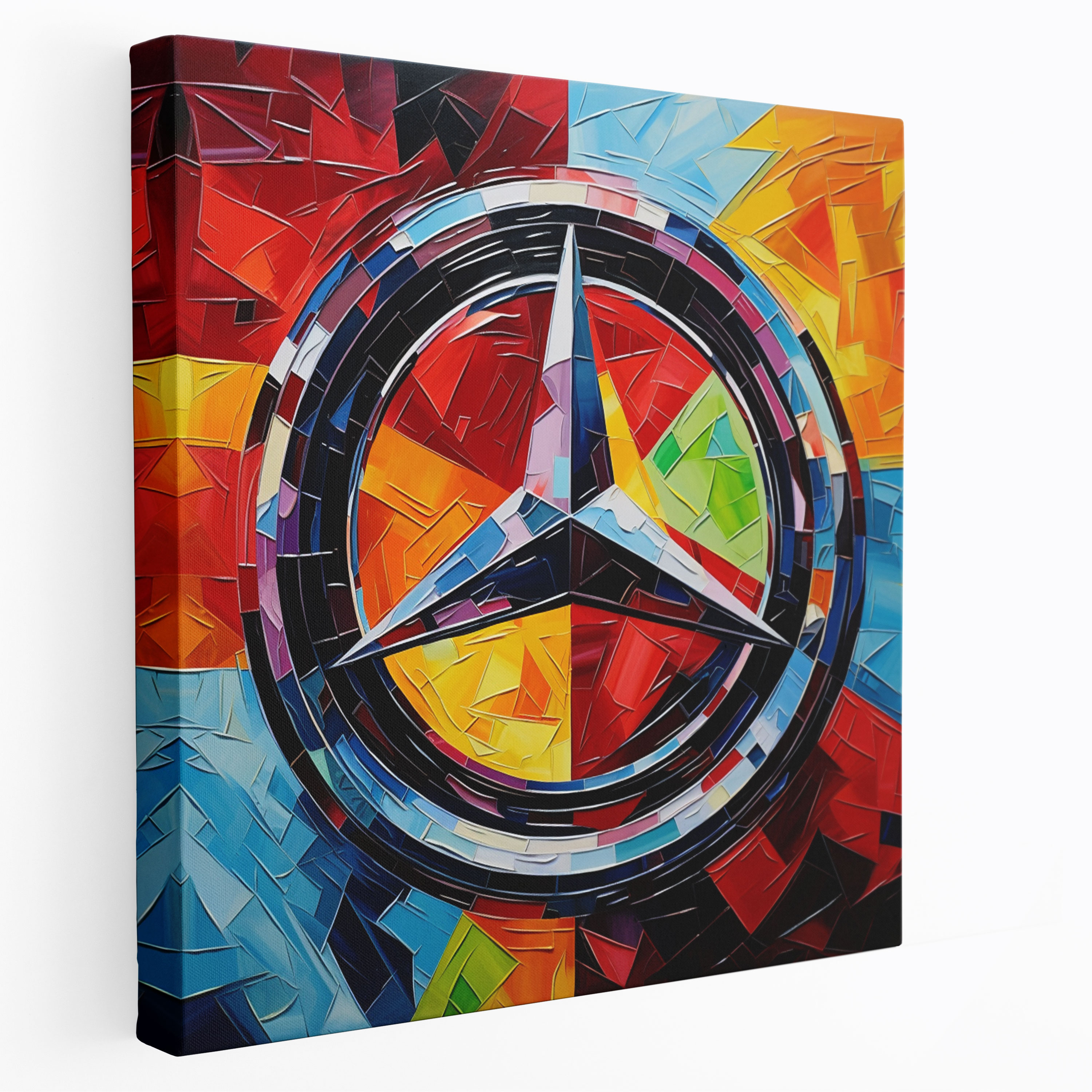 Mercedes Wall Art - Rich And Bold Emblem - Mercedes, Canvas Wall Art, Home Decoration, Elegant