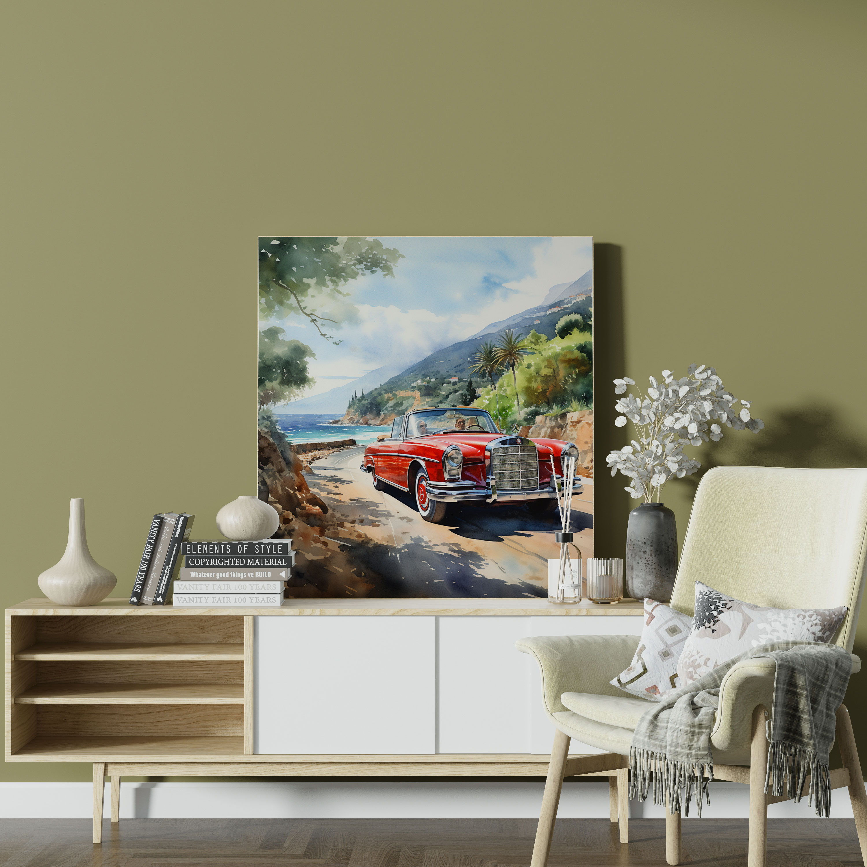 Mercedes Canvas Print - Scenic Coastal Drive - Mercedes, Canvas, Wall Art, Canvas Print