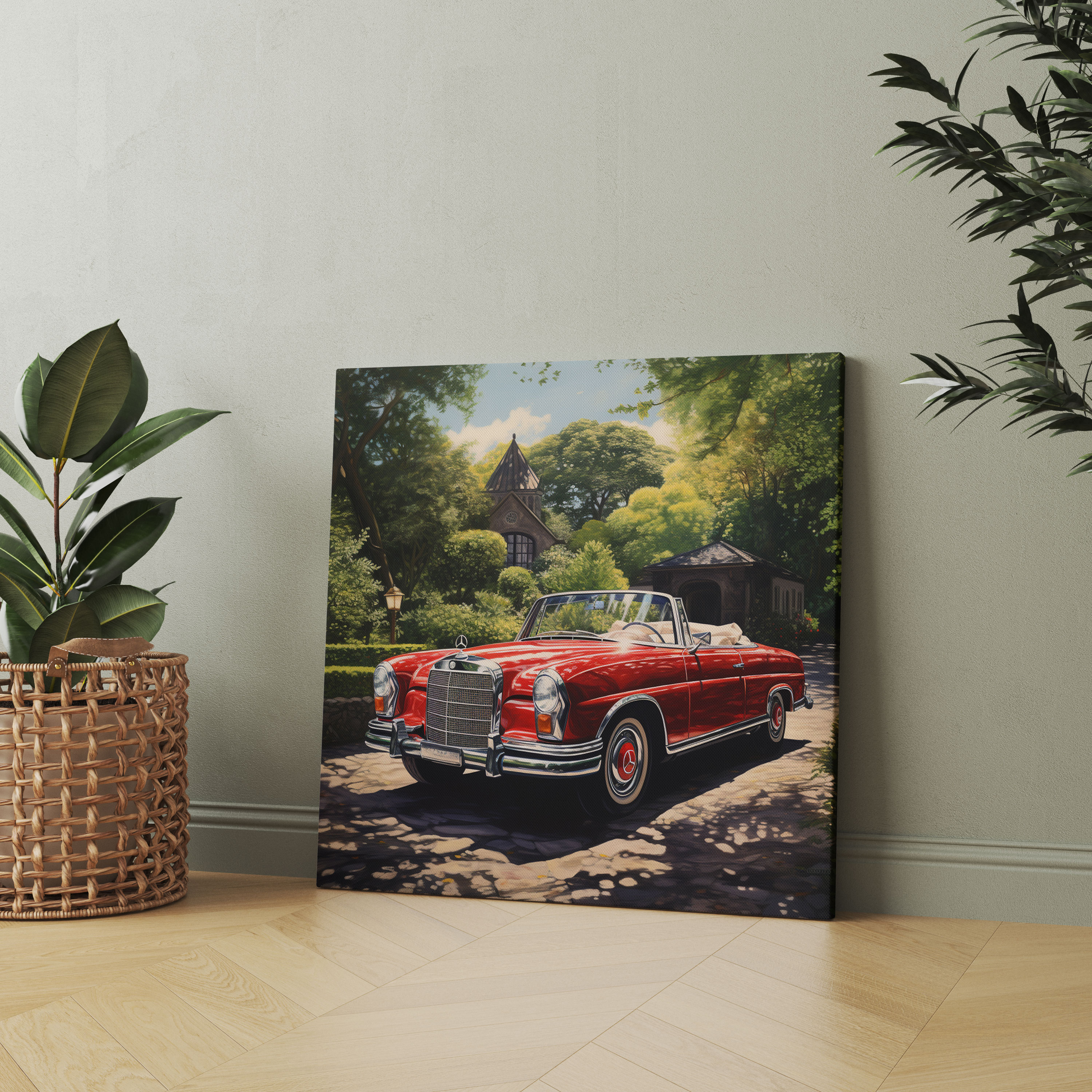 Mercedes Canvas Print - Realistic Oil Painting Wall Art - Mercedes, Sophistication, Enchanting, Wall Art