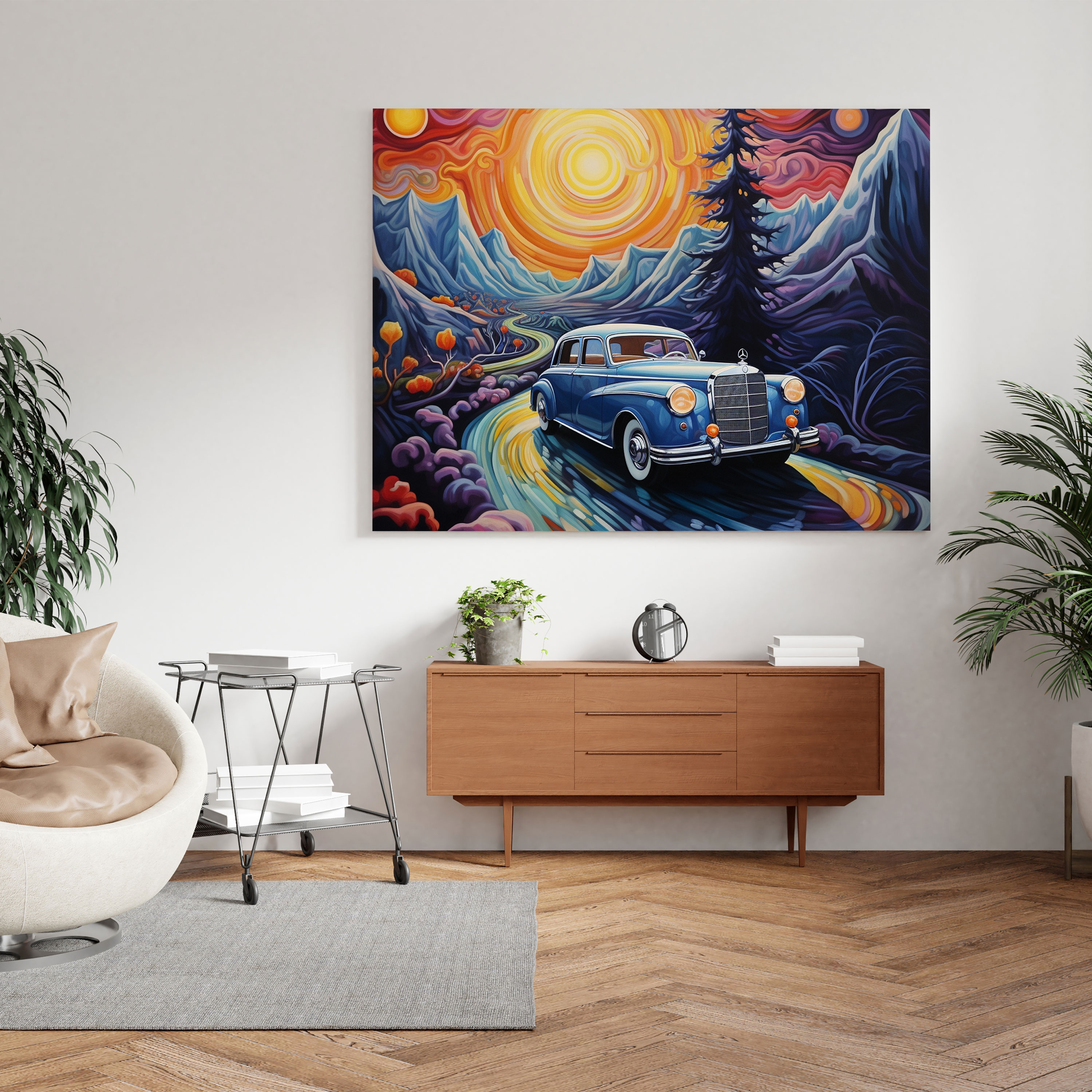 Mercedes Canvas Print - Surreal Landscape Wall Decoration - Mercedes, Art Enthusiasts, Mercedes, Fantastical Elements