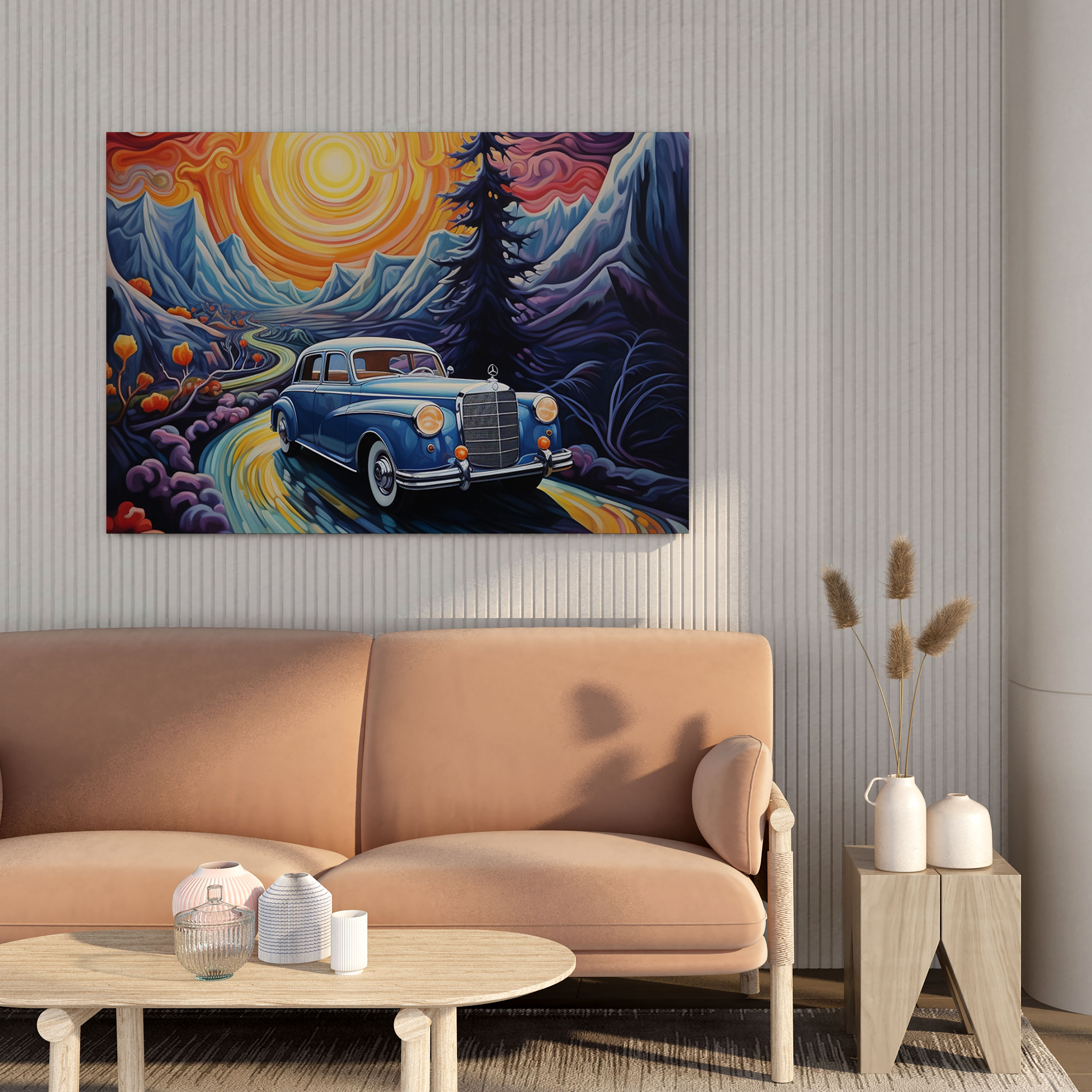 Mercedes Canvas Print - Surreal Landscape Wall Decoration - Mercedes, Art Enthusiasts, Mercedes, Fantastical Elements