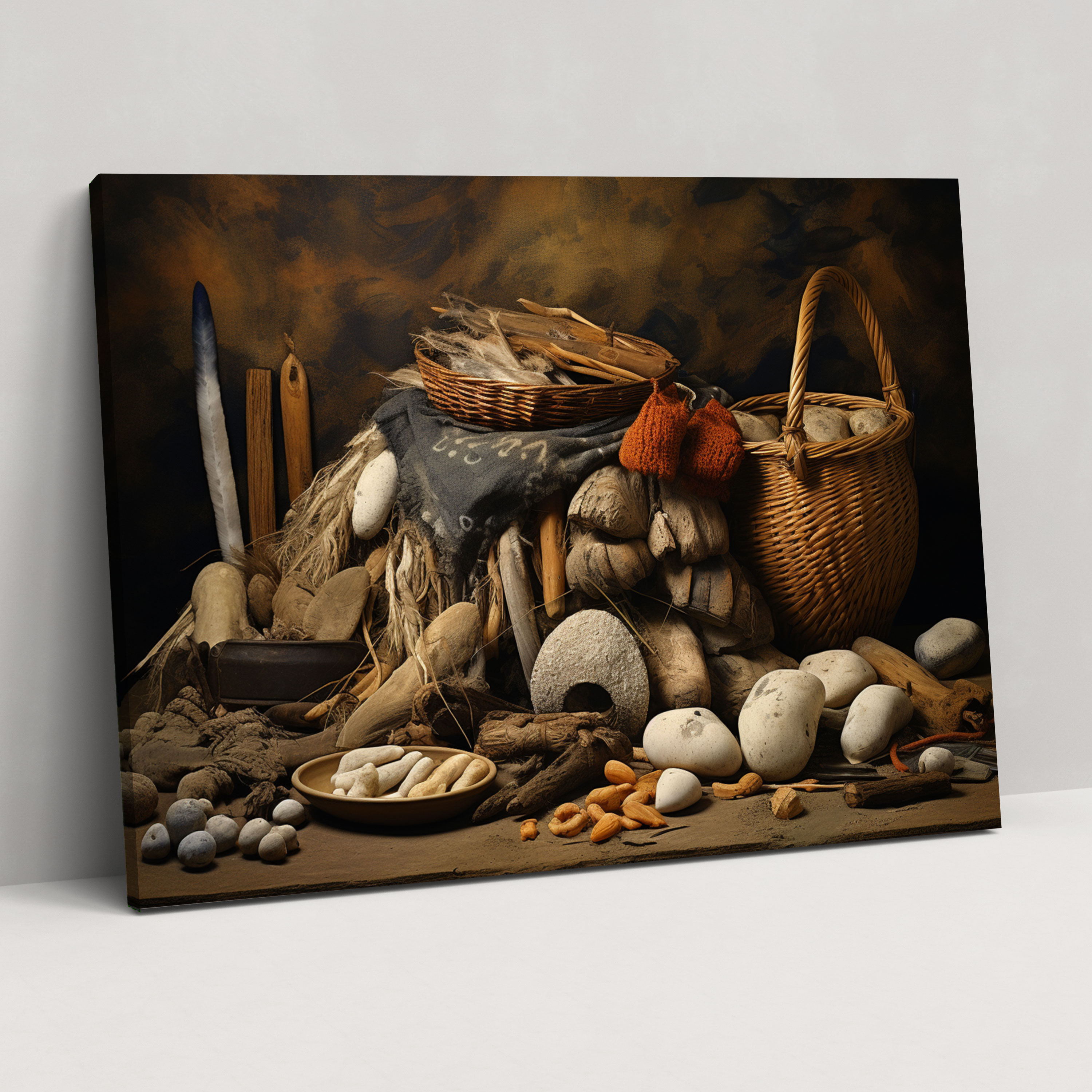 Mesolithic Still Life Wall Art - Mesolithic, Canvas Wall Art, Wall Decoration, Wall Art
