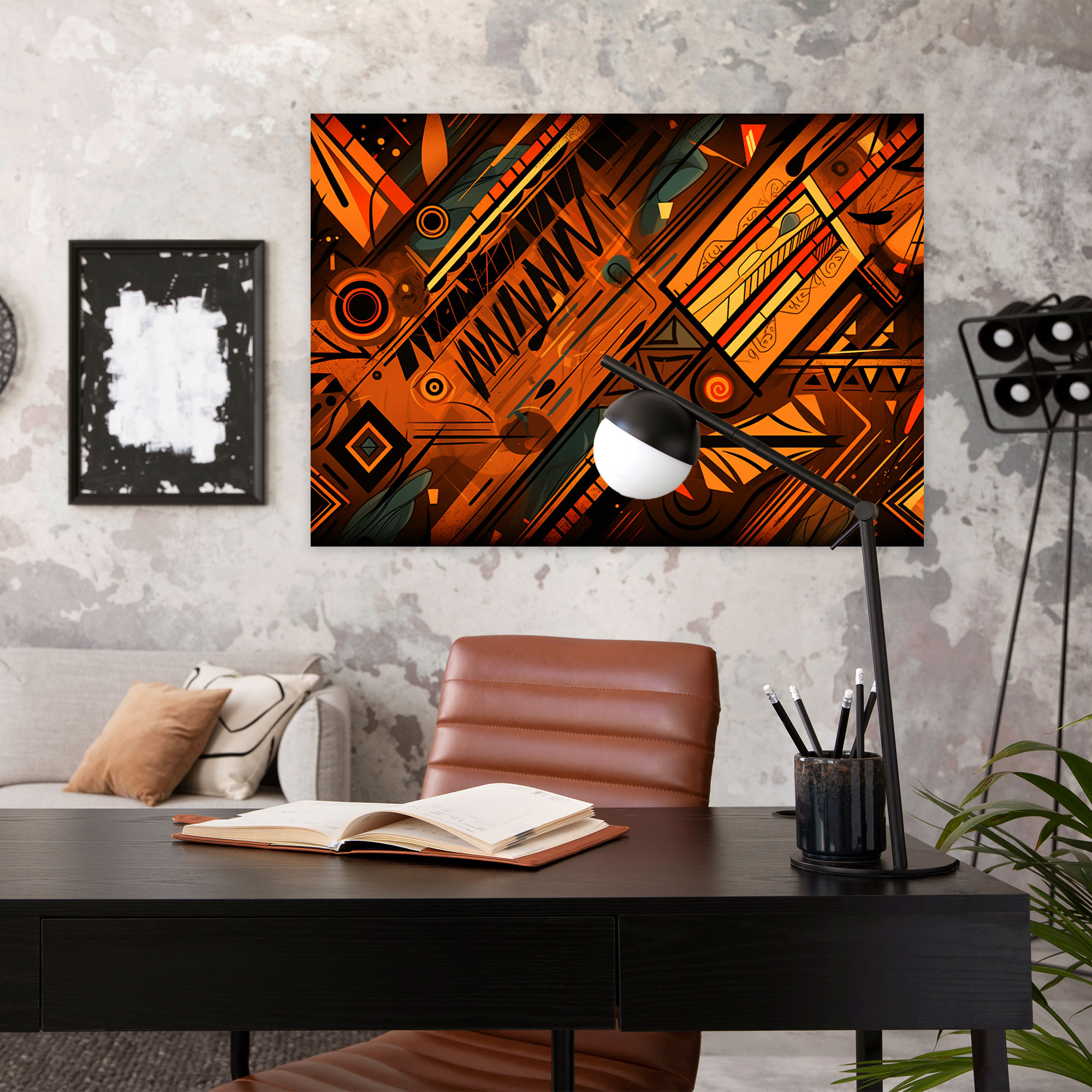 Mesolithic Tribal Patterns Wall Art - Mesolithic, Wall Art, Canvas Wall Art, Wall Decoration
