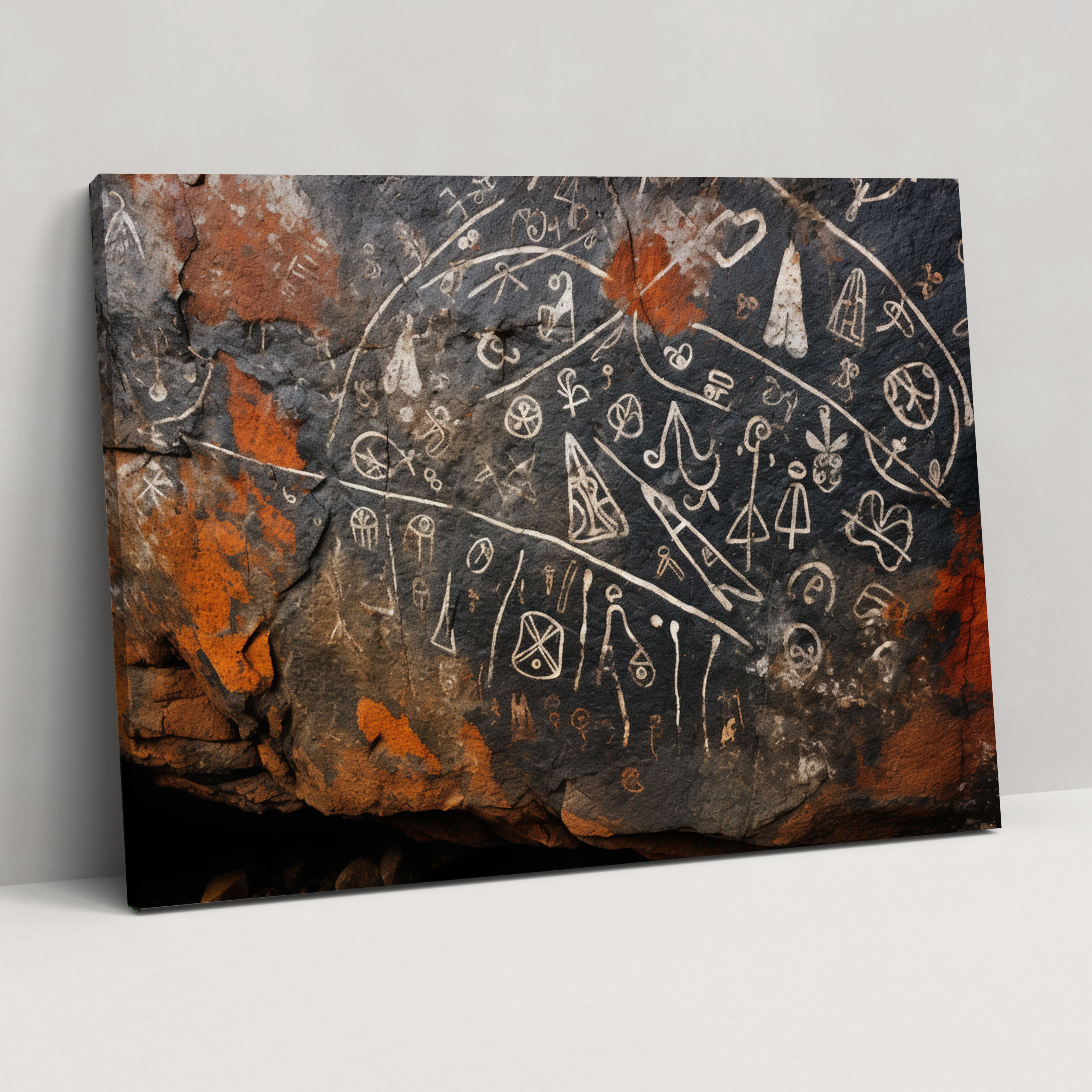 Mesolithic Geometric Wall Art - Mesolithic, Mystique, Canvas Print, Wall Art
