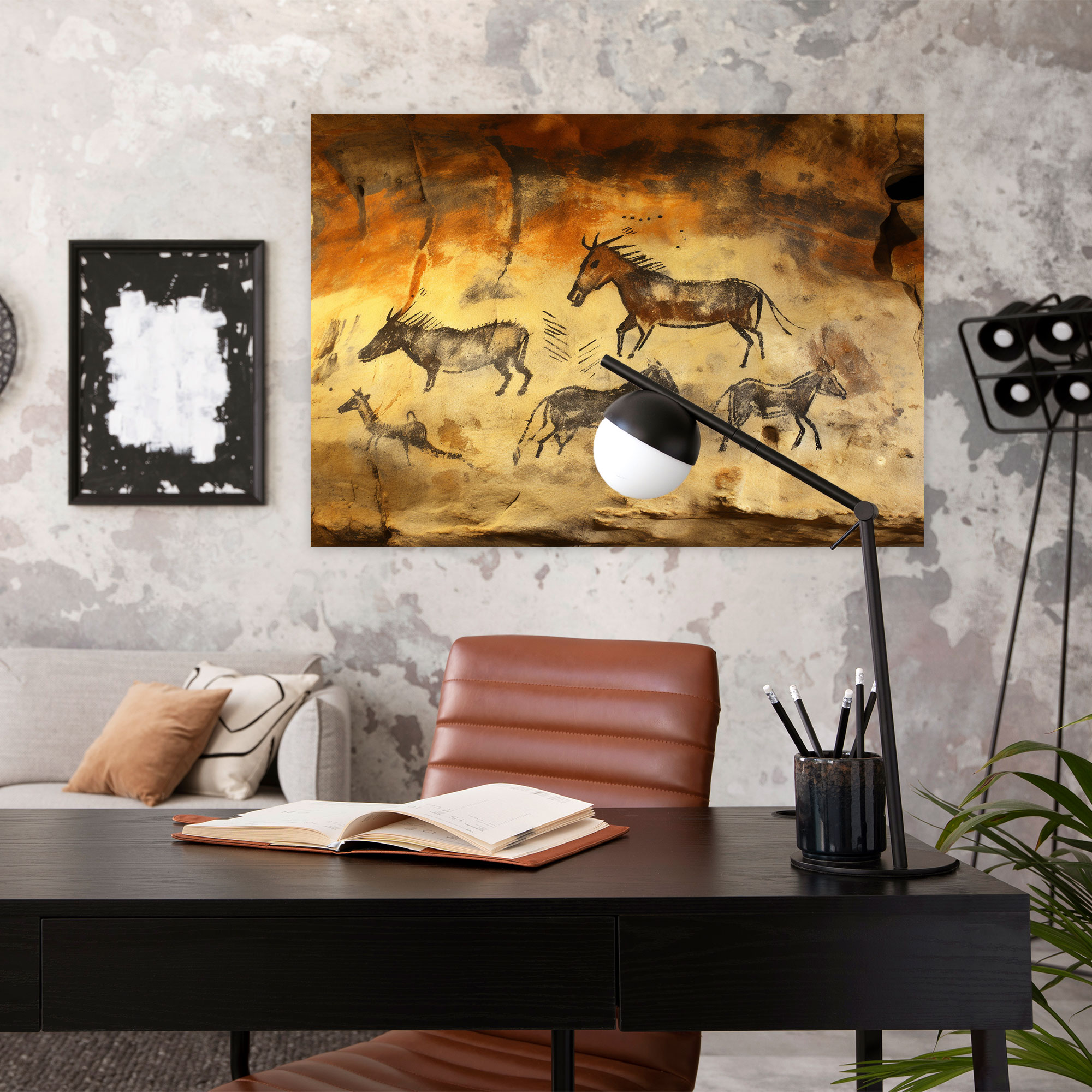 Mesolithic Wild Animals Wall Decoration - Mesolithic, Wall Decoration, Wall Art, Cave Painting