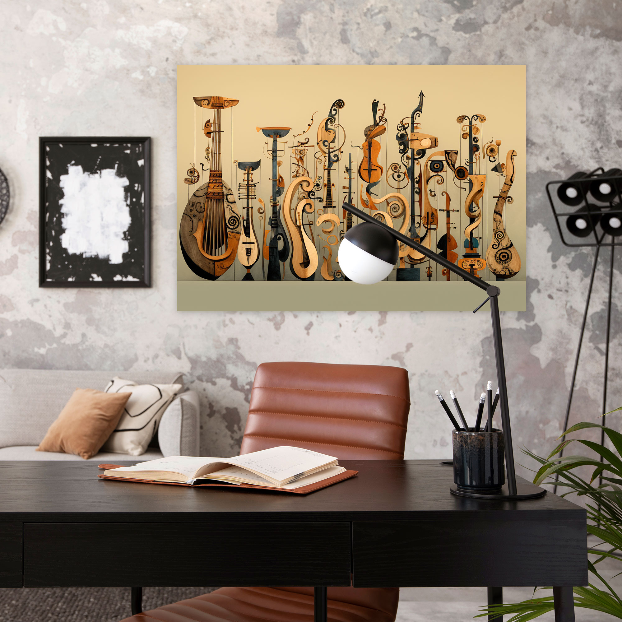 Mesolithic Musical Instruments Canvas Print - Mesolithic, Wall Art, Mesolithic, Canvas Wall Art