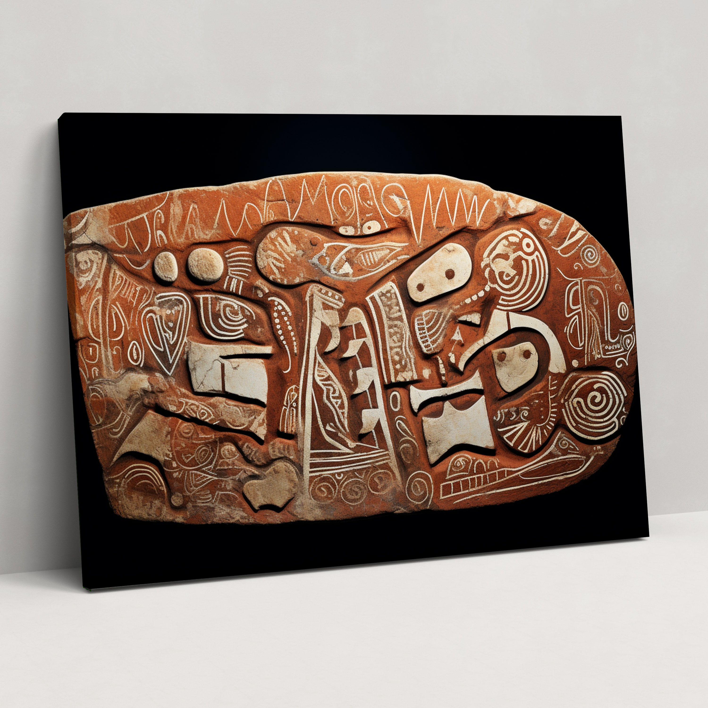 Mesolithic Canvas Print - Tribal Art Wall Decoration - Mesolithic, Canvas, Ancient Cultures, Canvas Print