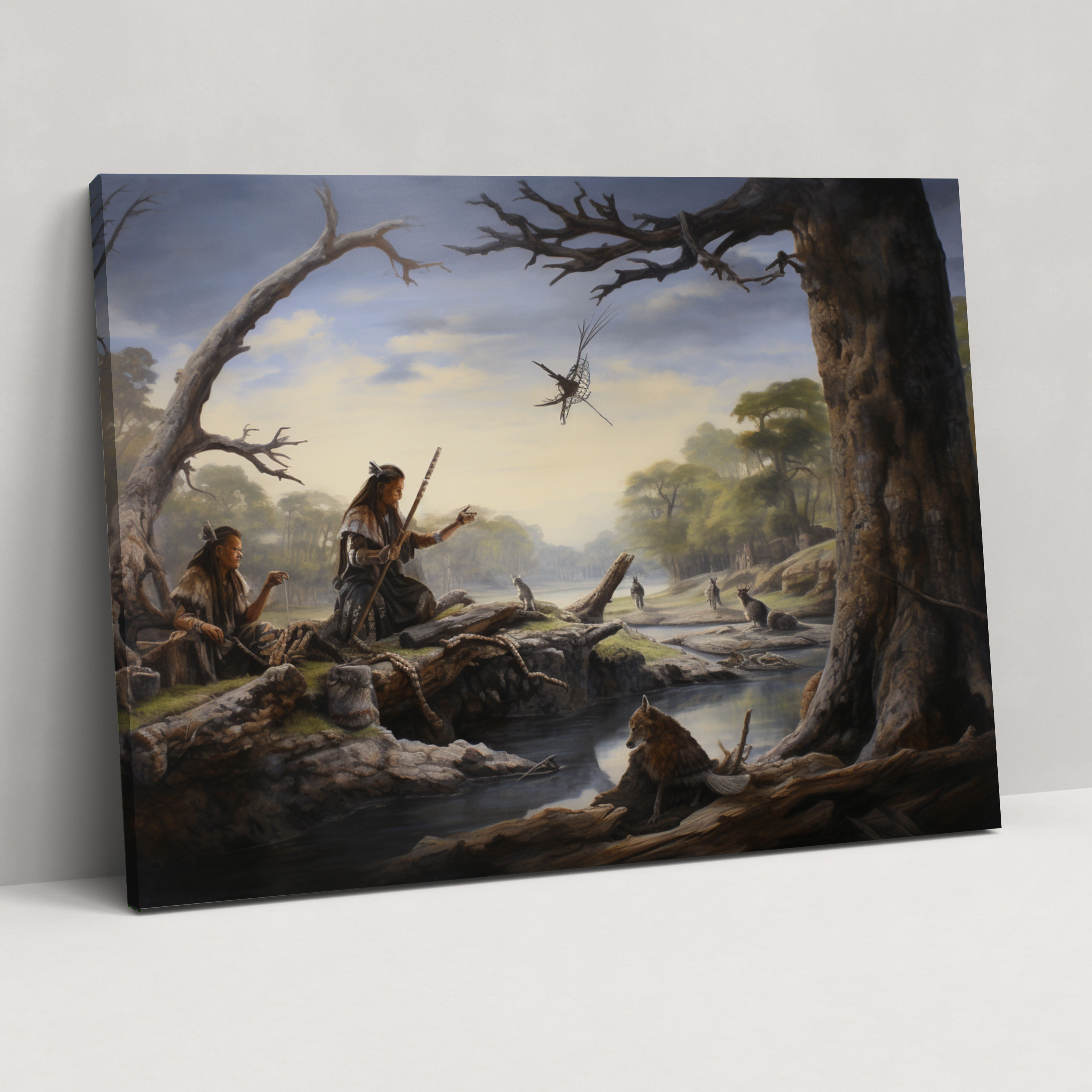 Mesolithic Wall Art - Wildlife In Nature Canvas Print - Mesolithic, Home Decoration, Harmony, Canvas Print