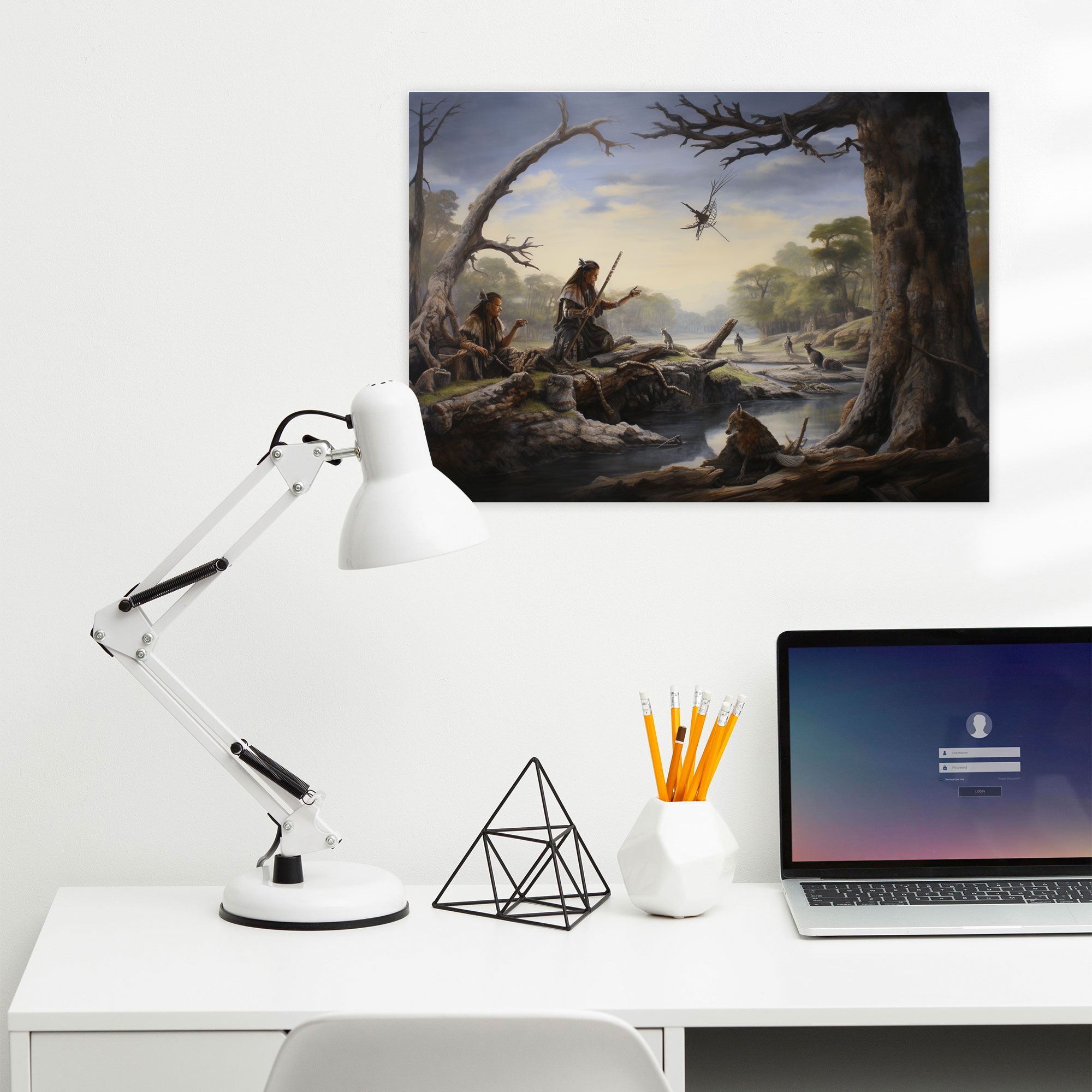 Mesolithic Wall Art - Wildlife In Nature Canvas Print - Mesolithic, Home Decoration, Harmony, Canvas Print