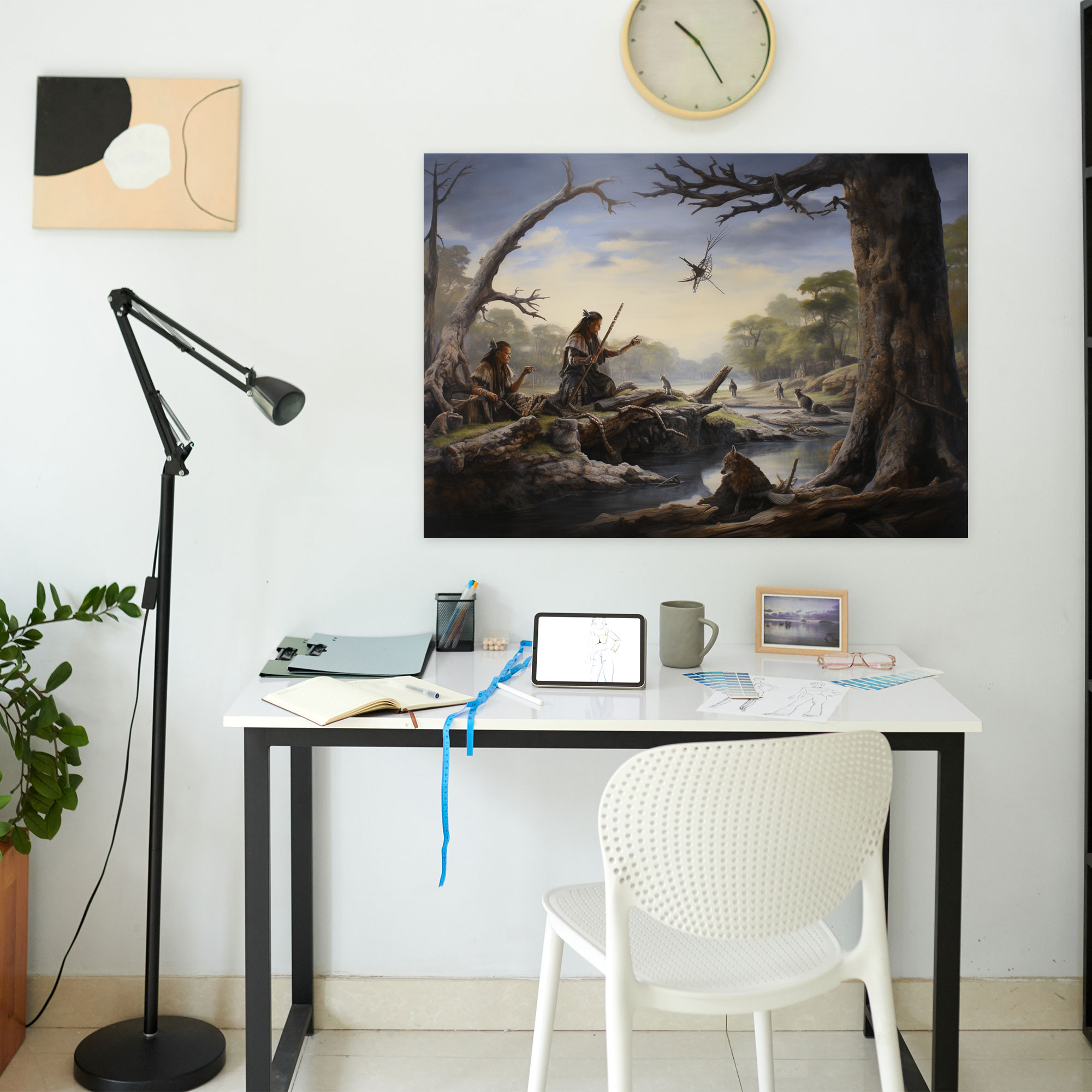 Mesolithic Wall Art - Wildlife In Nature Canvas Print - Mesolithic, Home Decoration, Harmony, Canvas Print