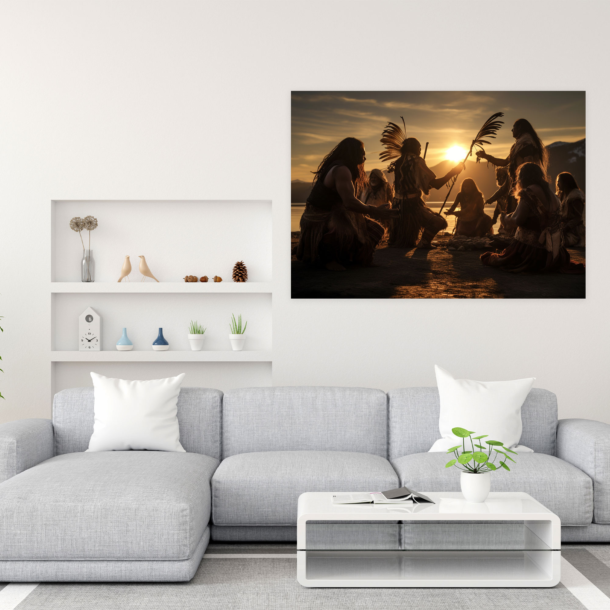 Mesolithic Canvas Print - Ritual Dance - Mesolithic, Music, Mesolithic, Ritual Dance