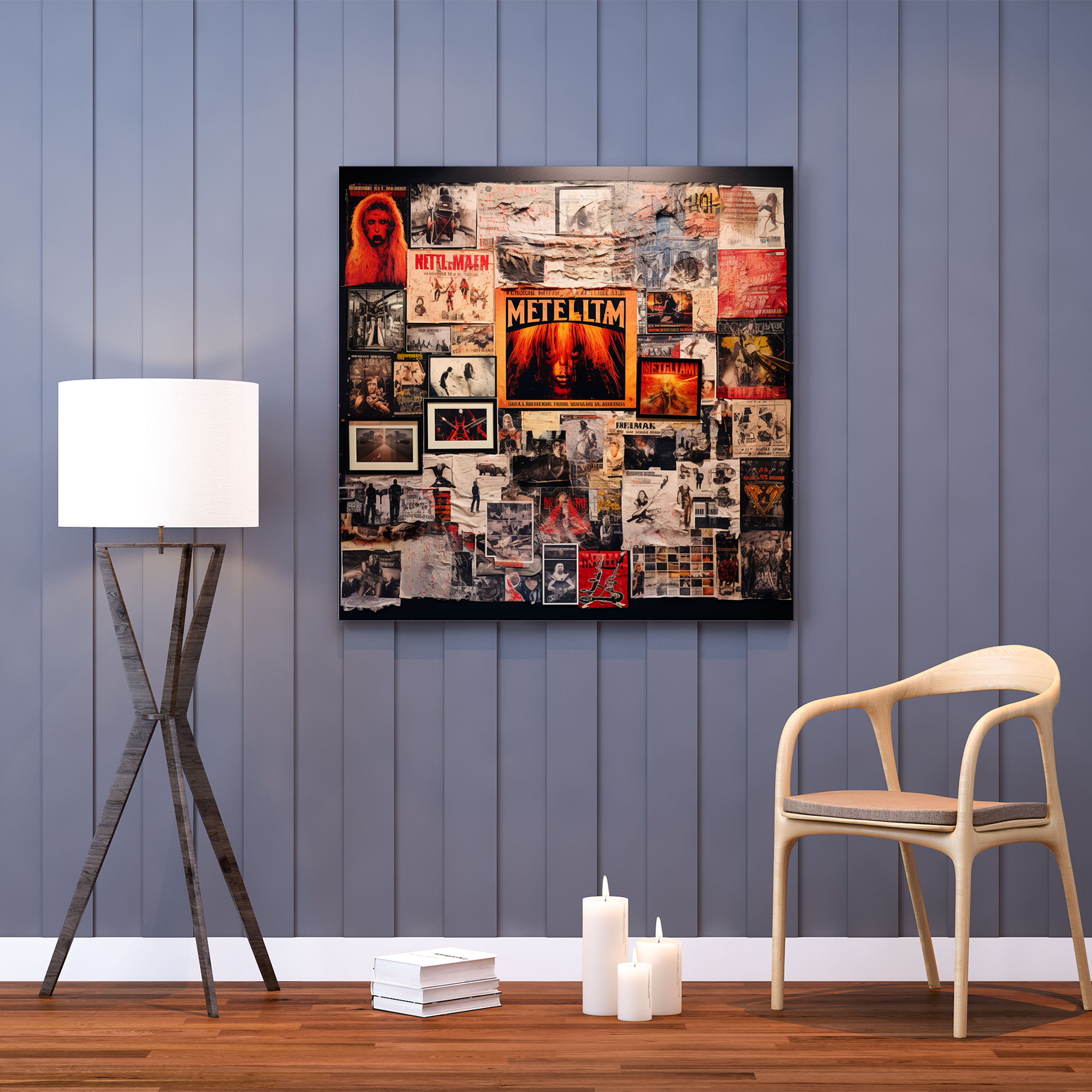 Metallica Canvas Print: Concert Collage - Metallica, Posters, Wall Art, Nostalgic