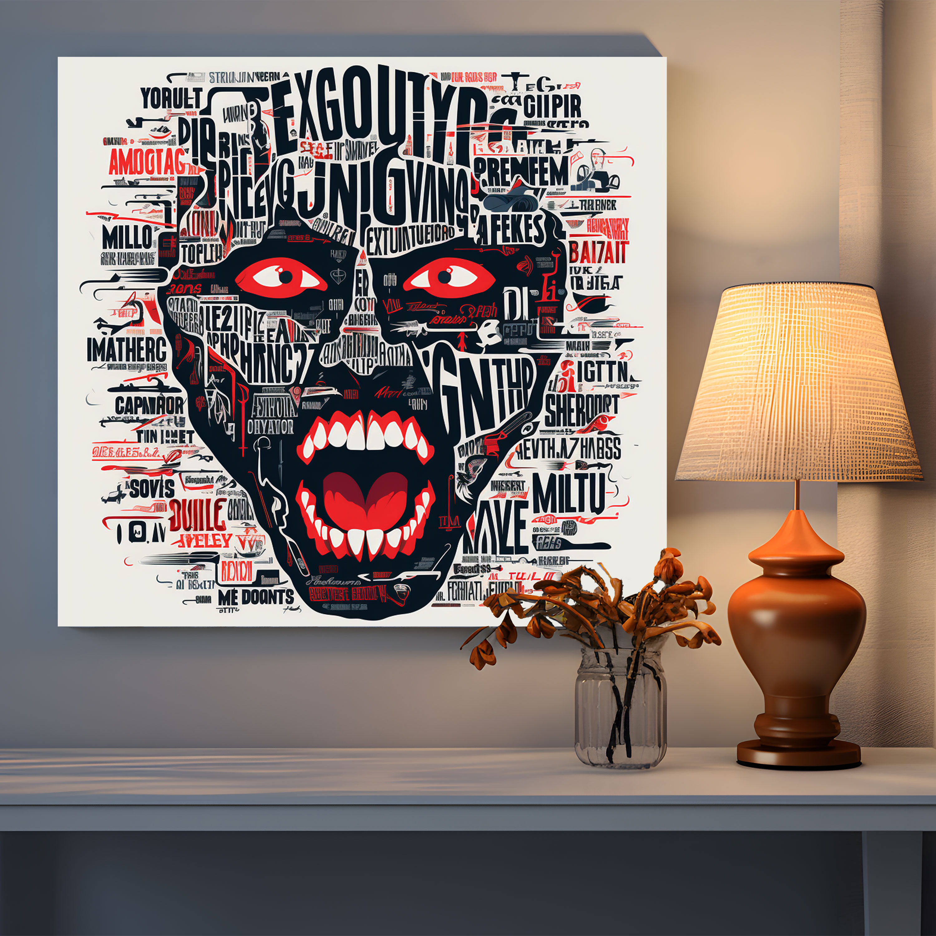 Metallica Tipografi Kanvas Tablo - Metallica Cesur Tasarım Müzik Tutkunları Duvar Dekorasyonu