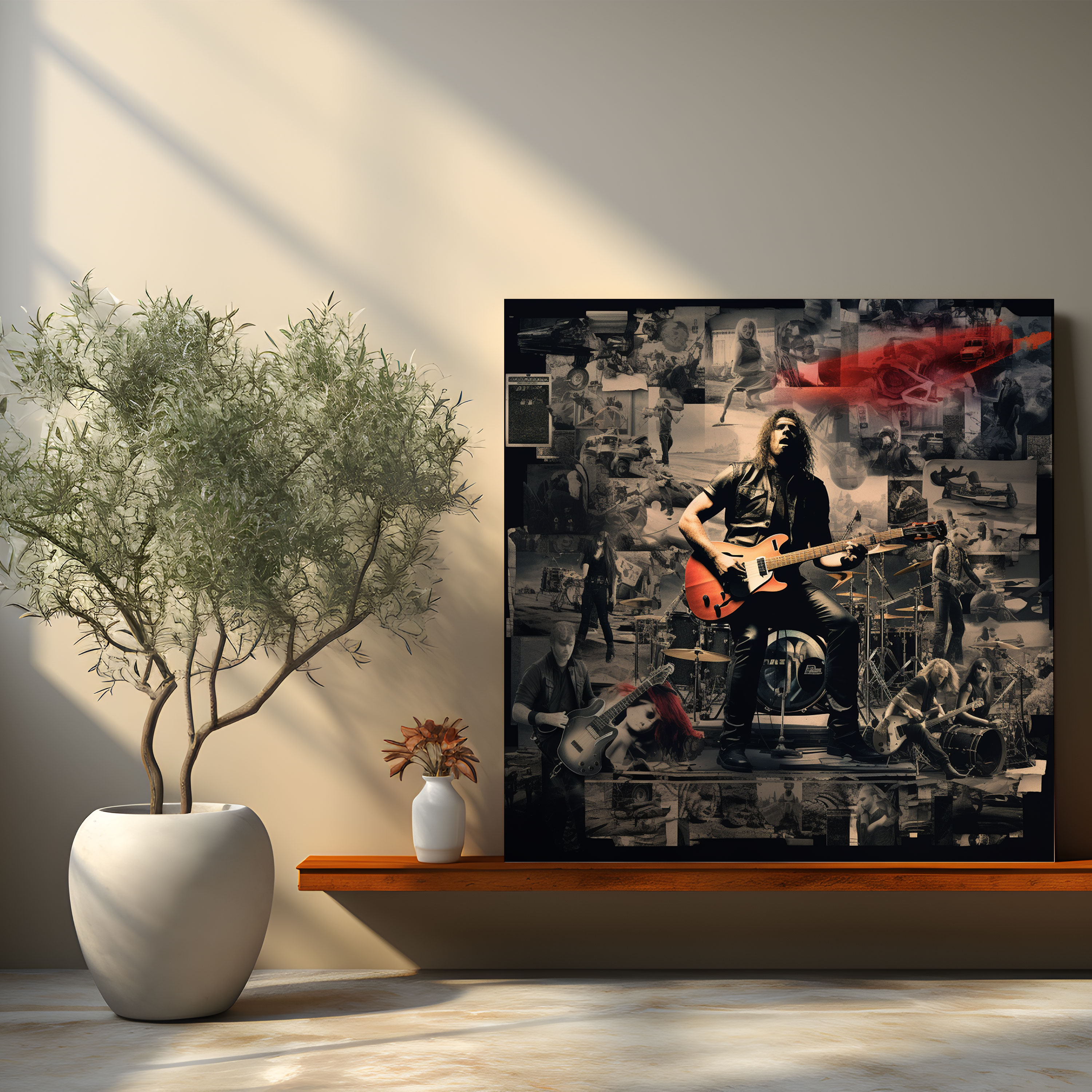 Metallica Collage Wall Art - Metallica, Canvas Wall Art, Concert Moments, Wall Art