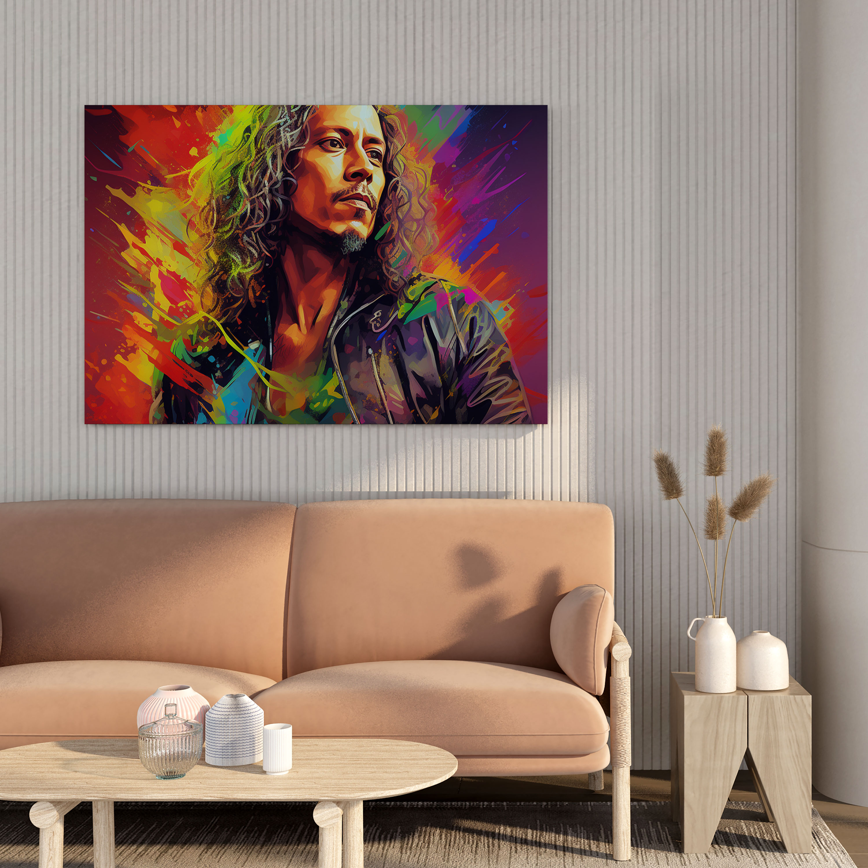 Metallica Wall Art: Kirk Hammett Close-Up - Metallica, Canvas Print, Metallica, Wall Decoration