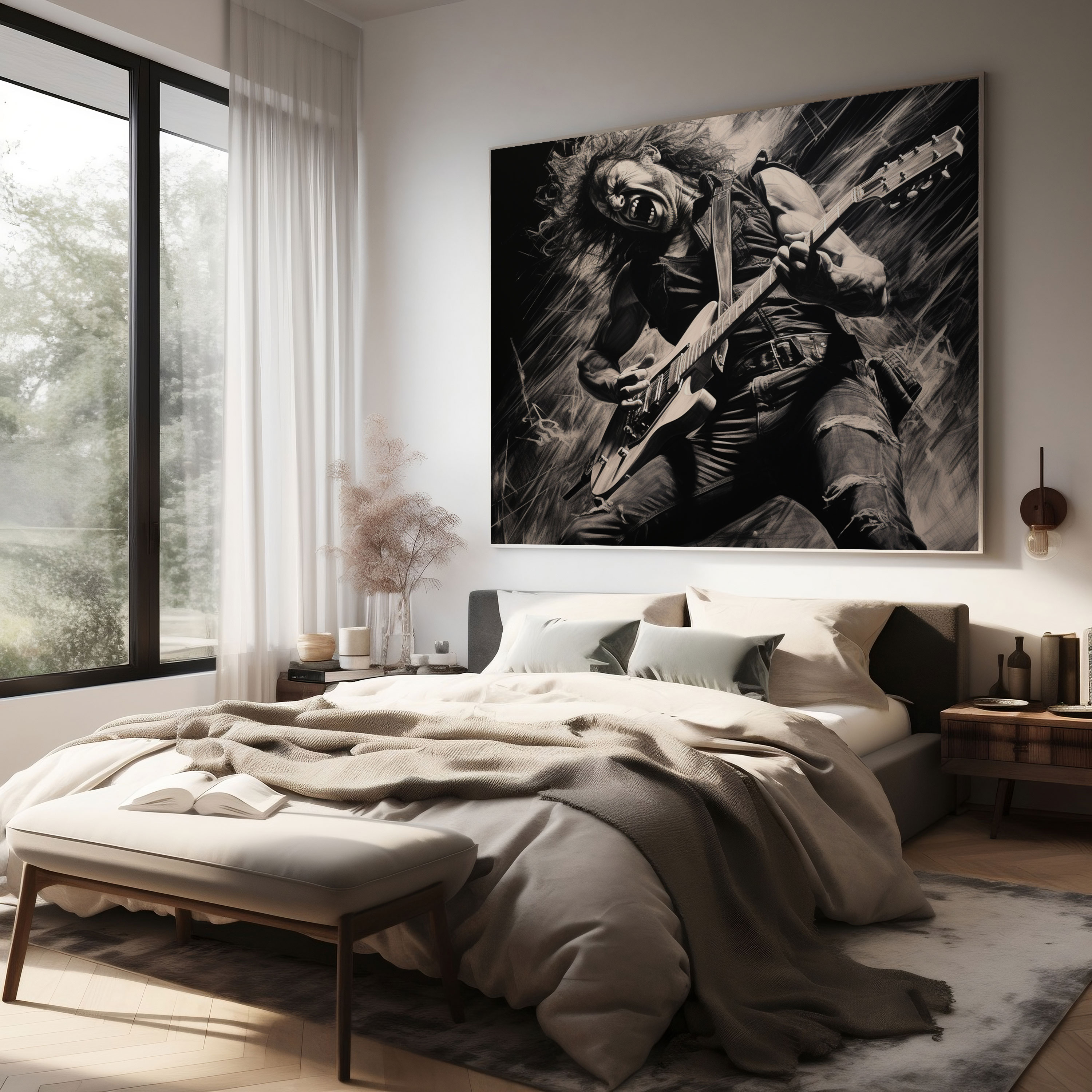 Metallica Wall Art: Energetic Performance - Metallica, Wall Art, Canvas Print, Canvas Wall Art